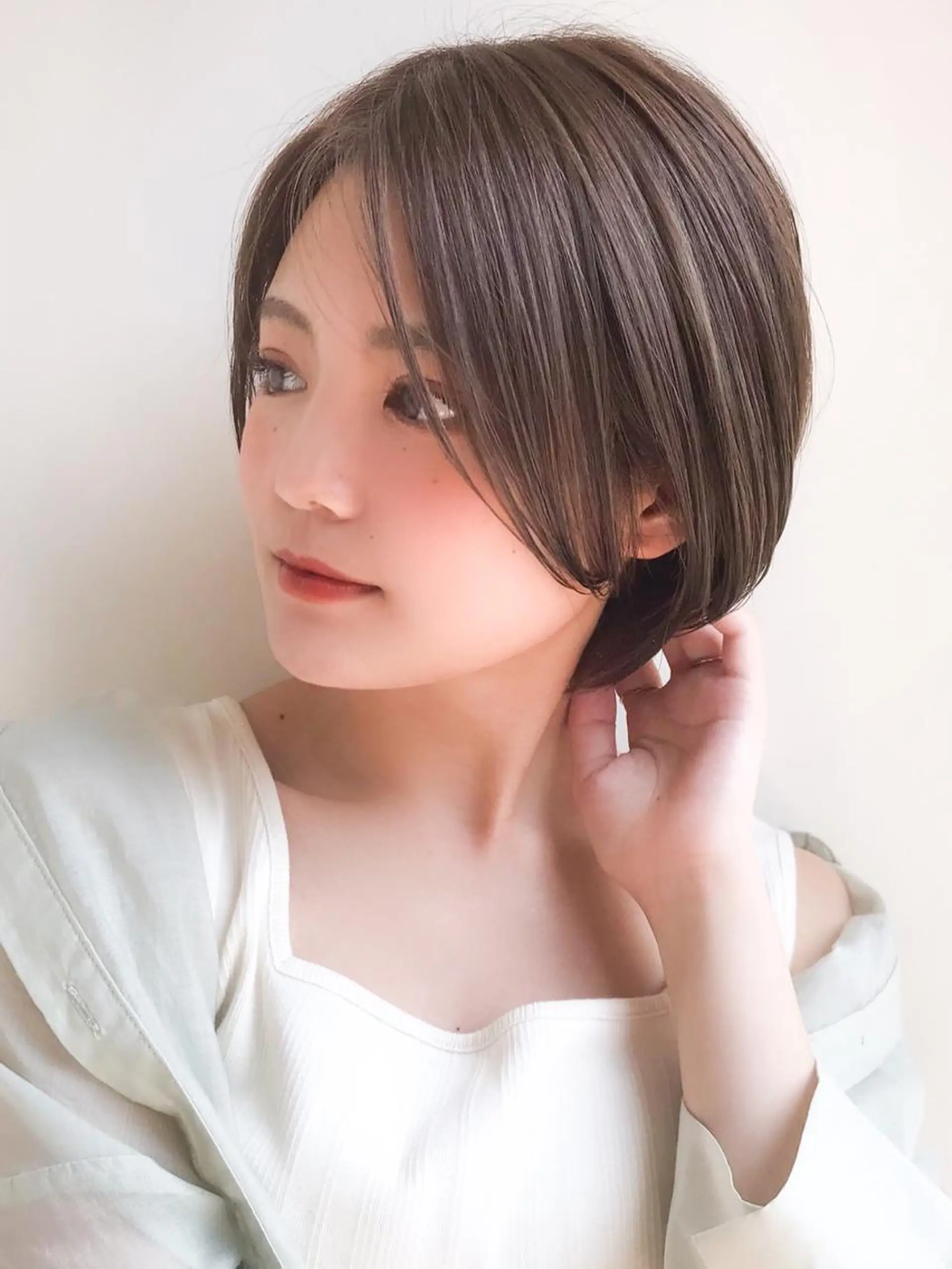ショート カット ヘアカラー トリートメント イメチェンカット✂️ 錦糸町佐藤店長のヘアスタイル