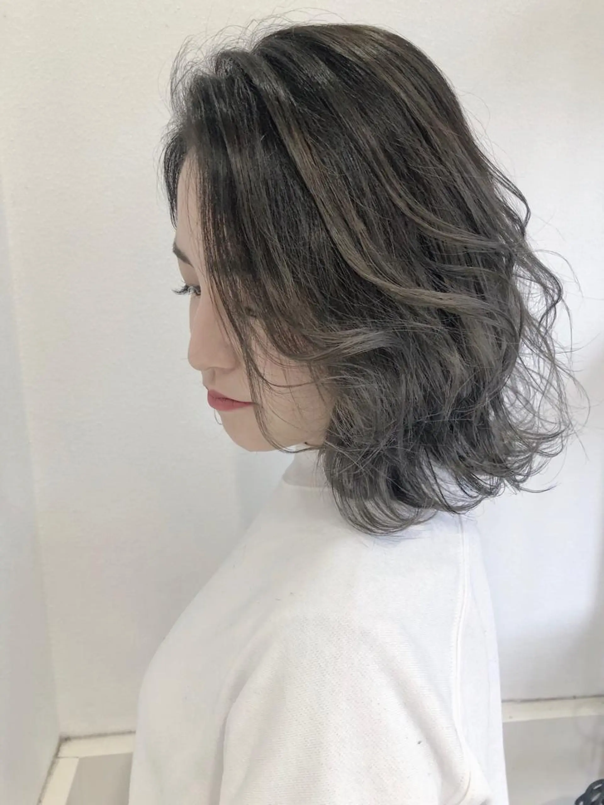 ショート カラー シルバー ヘアカラー トリートメント GiseL天神カラー 髪質改善/ブリーチのヘアスタイル