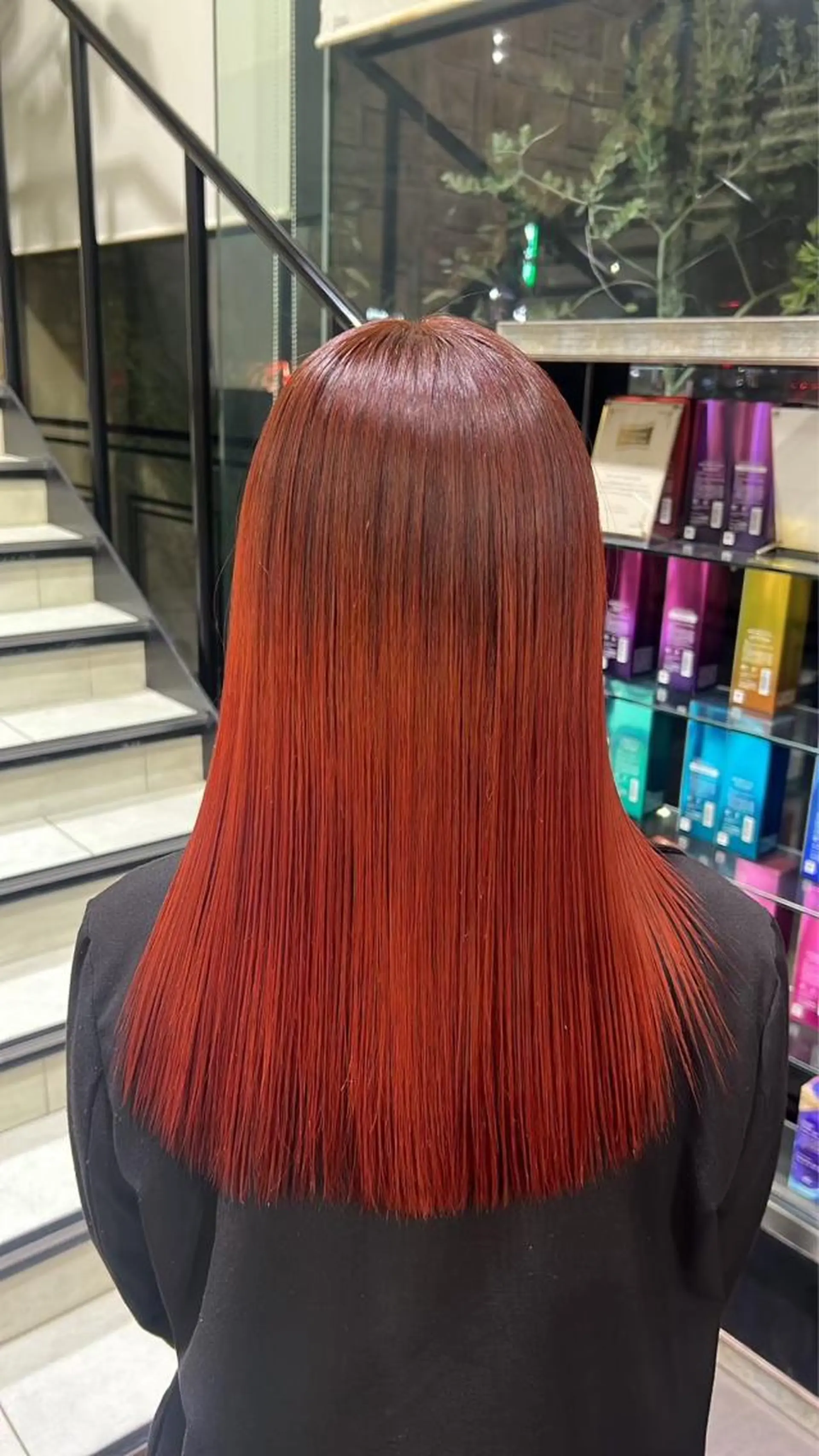 セミロング カラー マツエク・マツパ 韓国レイヤー/センタ ーパート/坂本翔のヘアスタイル