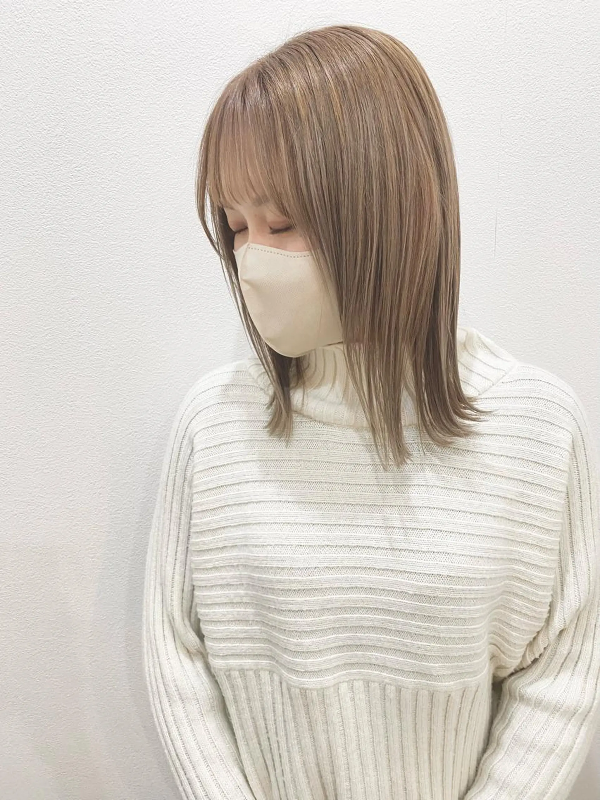 ミディアム ヘアカラー MYRTLE TSUNODAのヘアスタイル