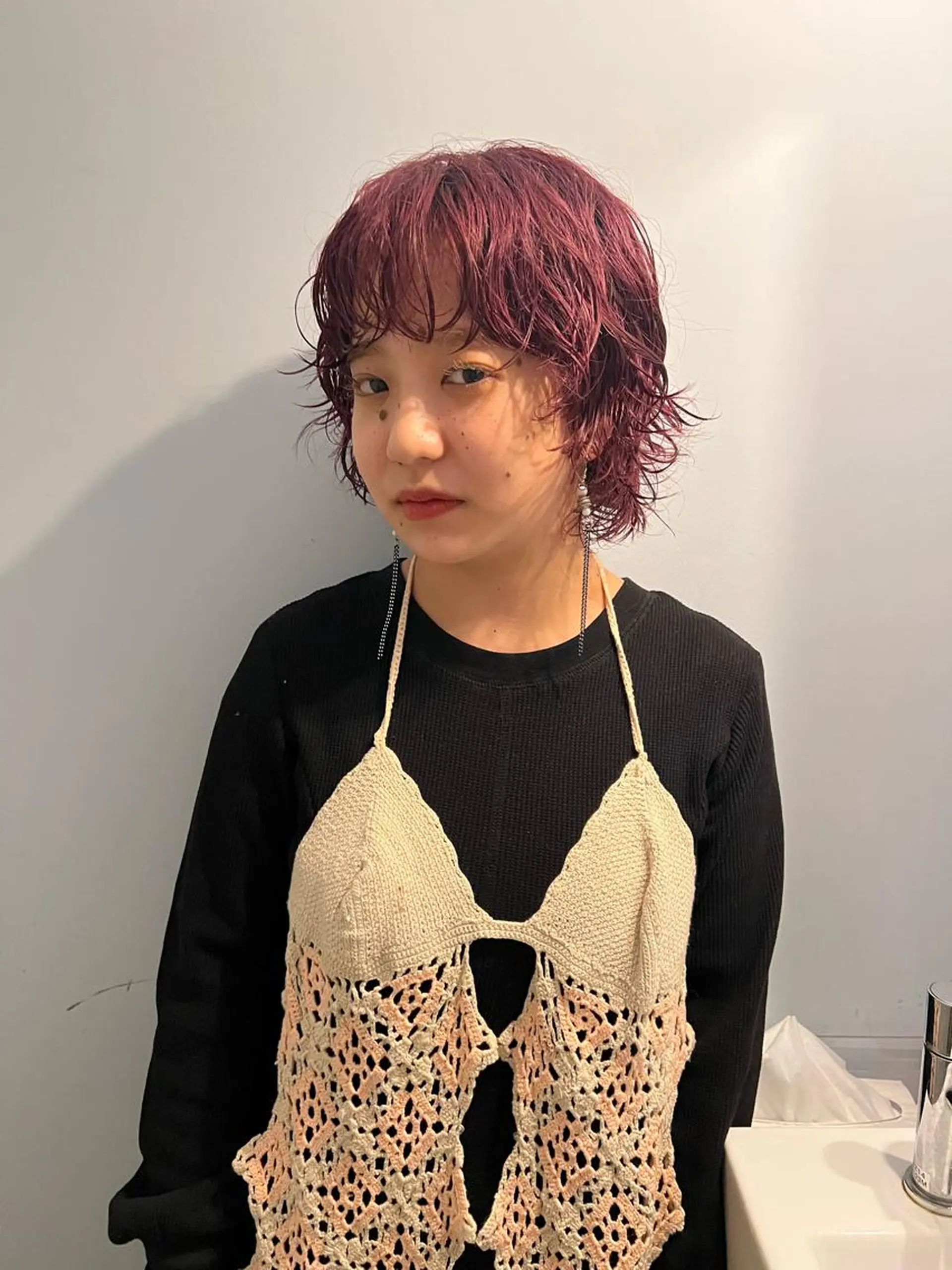 ショート カラー 舟橋耀/ブリーチカラ ー/レイヤーカットのヘアスタイル