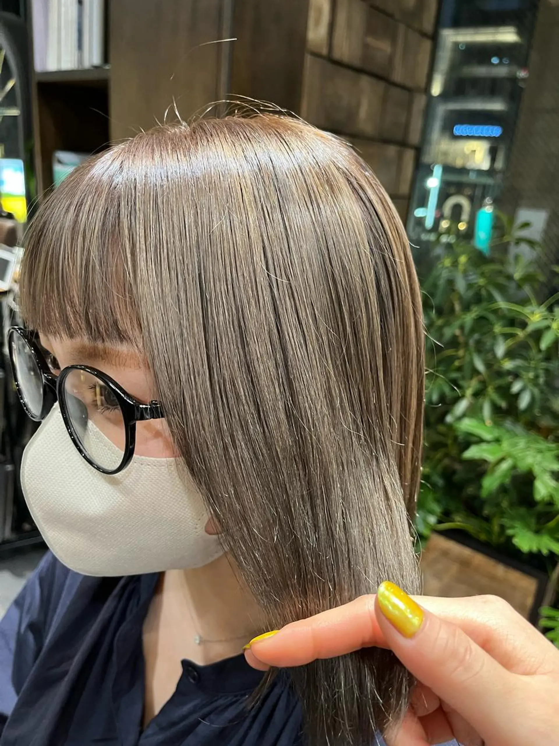 ミディアム 銀座/MINX 宇都 愛梨/デザインカットのヘアスタイル