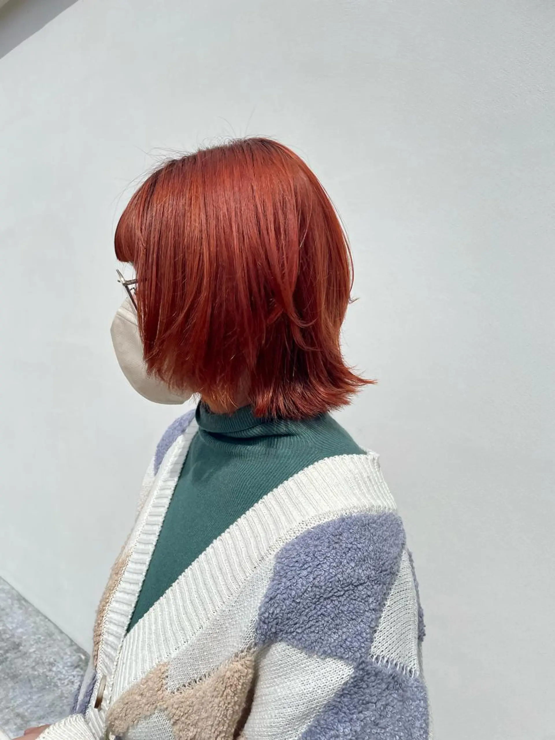 ミディアム カラー 黒岩 梨沙のヘアスタイル