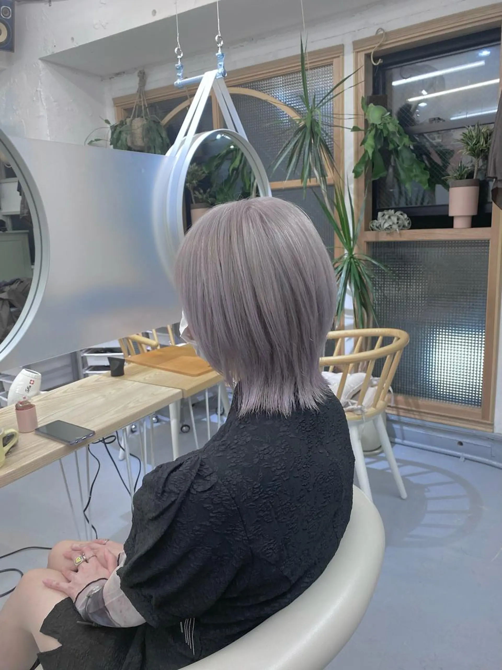 セミロング カラー メンズ soi所属・ケアブリーチ/ツヤ髪 /ハイトーン/西村のヘアスタイル