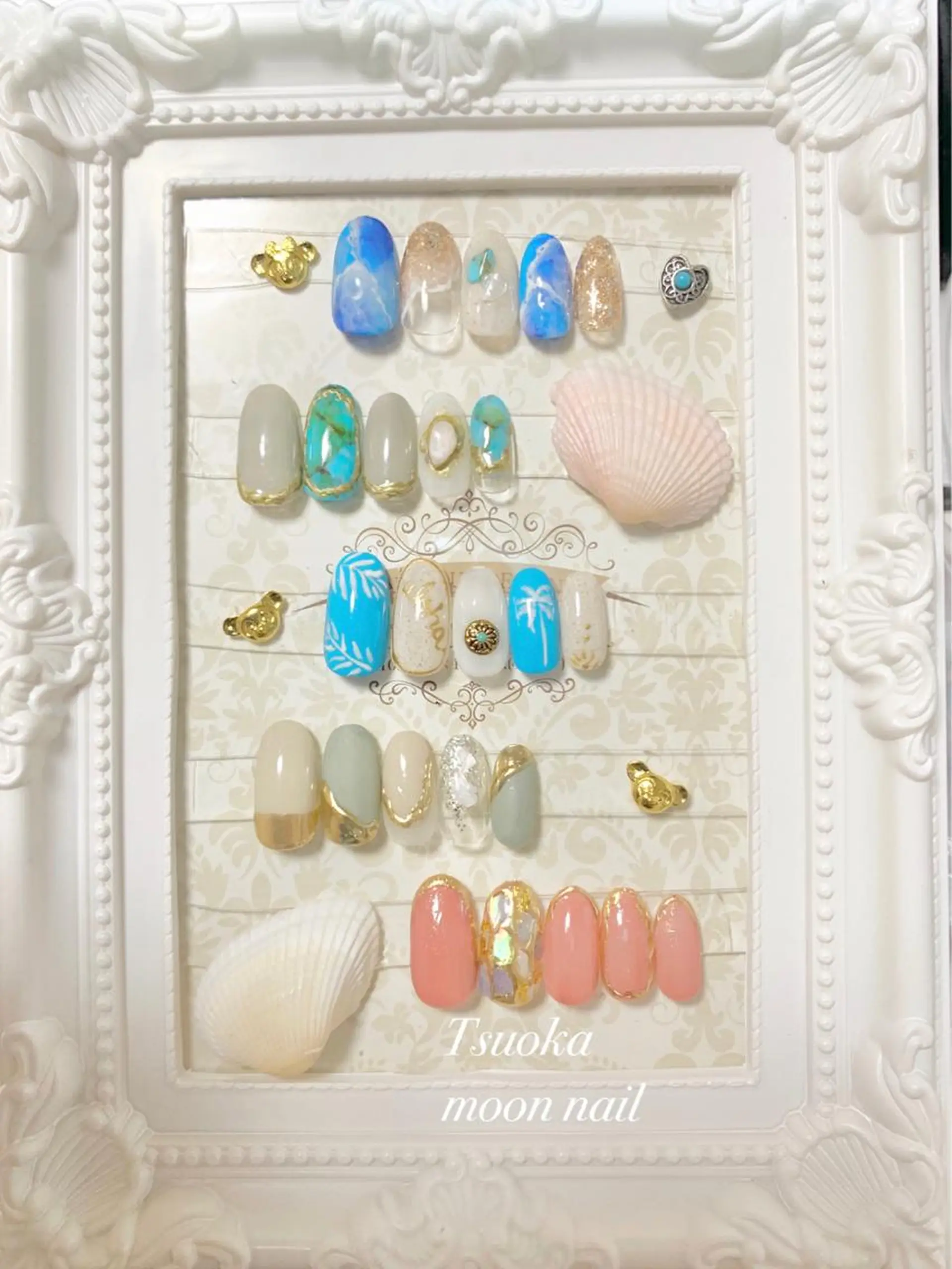 ネイル 🌙都岡 ムーンネイルのネイルデザイン
