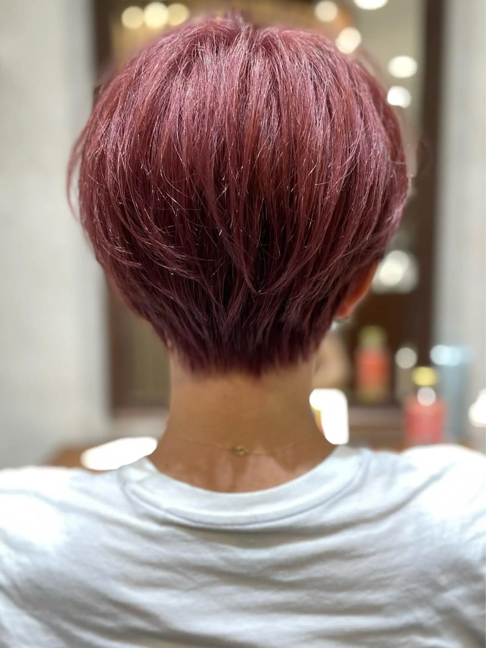 ショート カラー 🎀大川 錬🎀 ブリーチなしWカラーのヘアスタイル