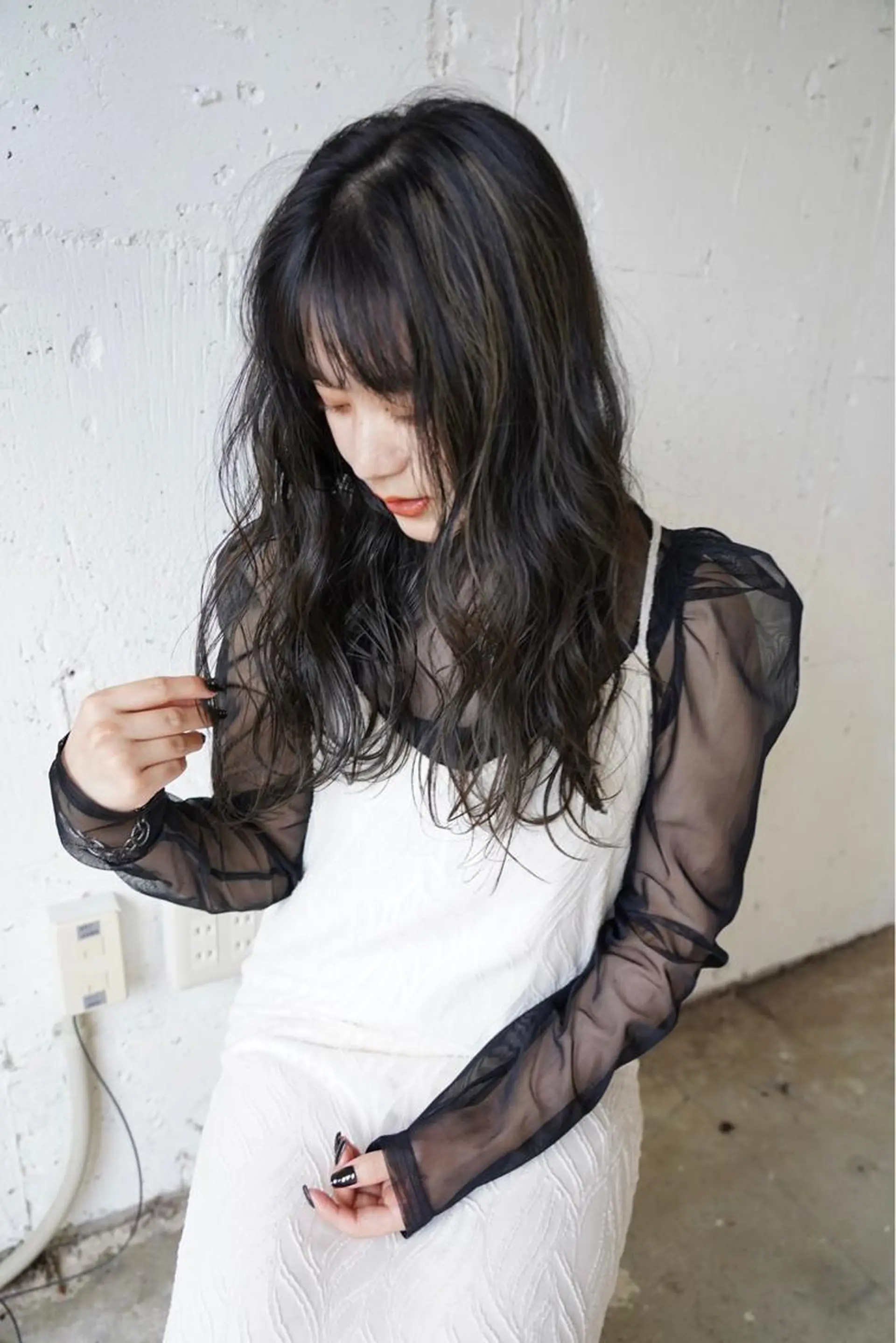 ロング カラー 高梨 菜々のヘアスタイル