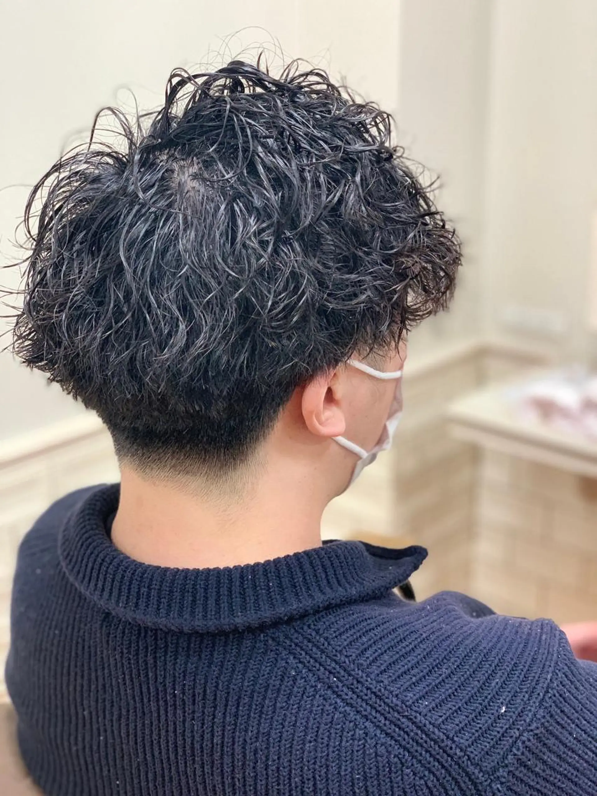 ショート パーマ メンズ カット パーマ naoc area2 chie＊奈良生駒市のヘアスタイル