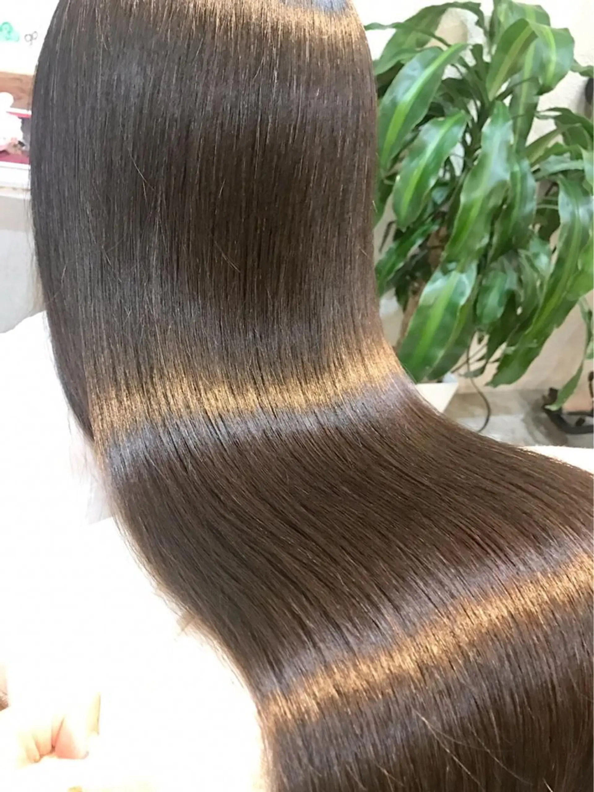 ロング カラー カット 縮毛矯正 トリートメント JUNTA 梅田茶屋町のヘアスタイル