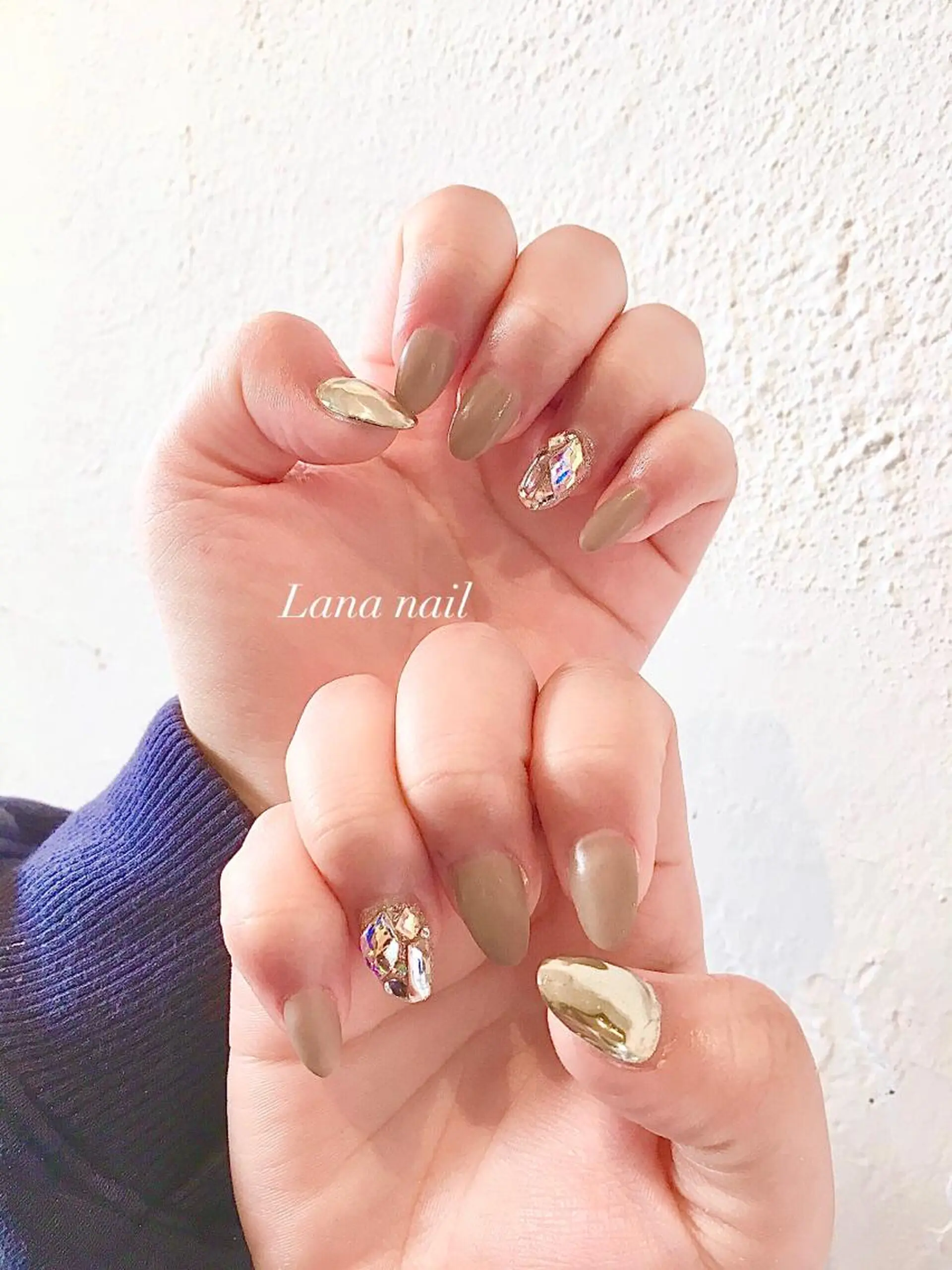 ネイル ストーンネイル ハンドネイル Lana nail所属・Lana nailのネイルデザイン