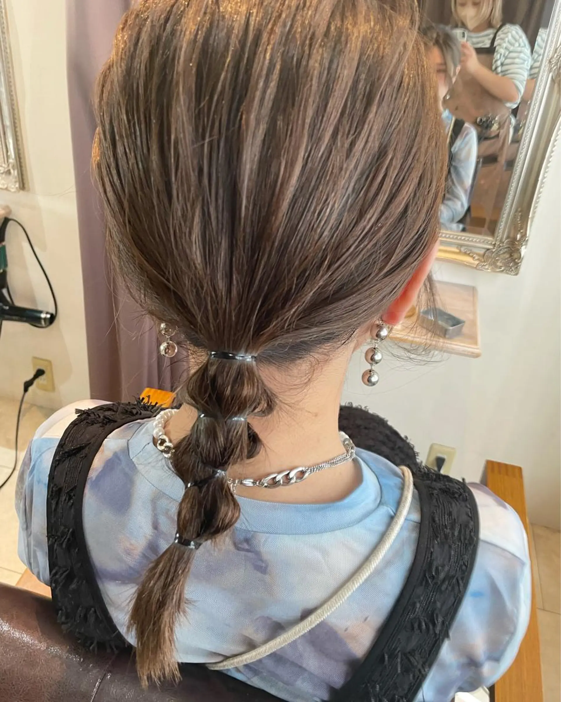 ミディアム カラー ボブ ボブウルフ／ボブ Satsuki【名駅のヘアスタイル