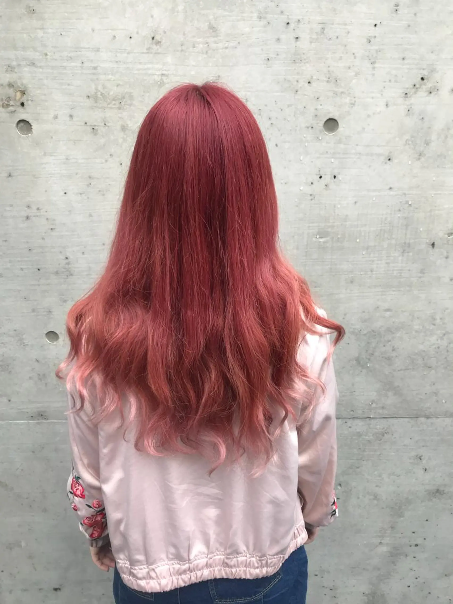 ロング カラー ブリーチ グラデーションカラー ピンクカラー ていねい技術No.1 🌈諏訪 健太のヘアスタイル