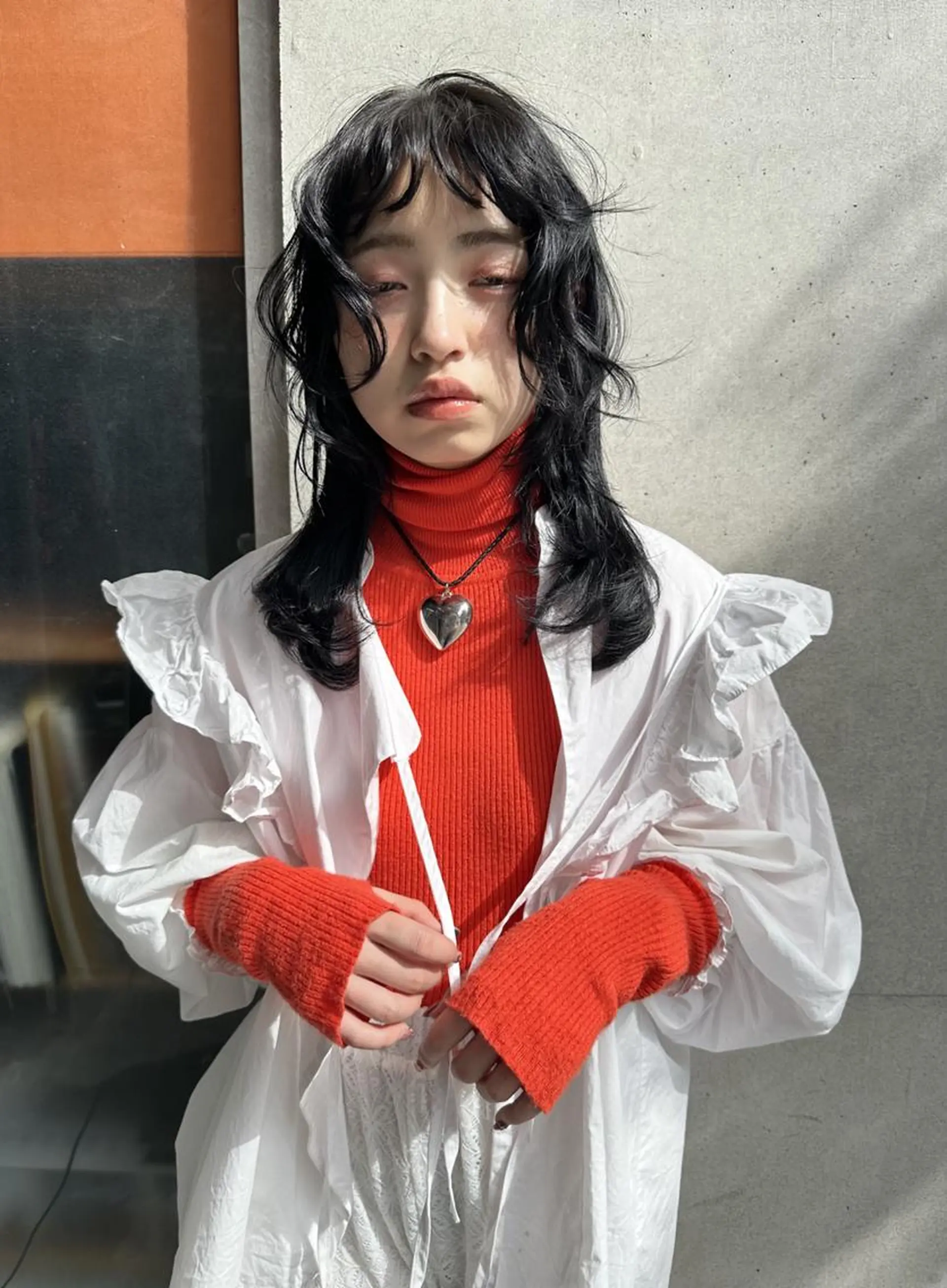 ミディアム ヘアカラー 福岡美容室Daisy hairのヘアスタイル