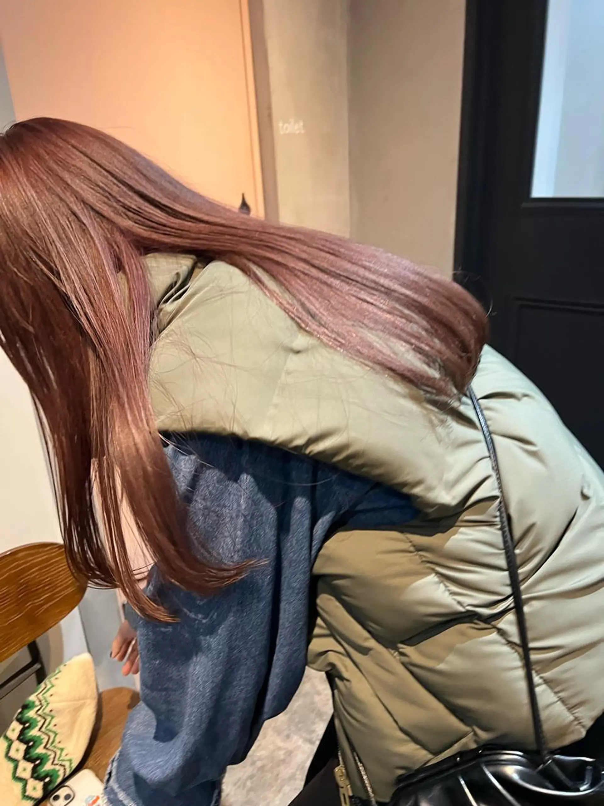 ロング カラー ヘアカラー トリートメント ツキノキ ミナのヘアスタイル