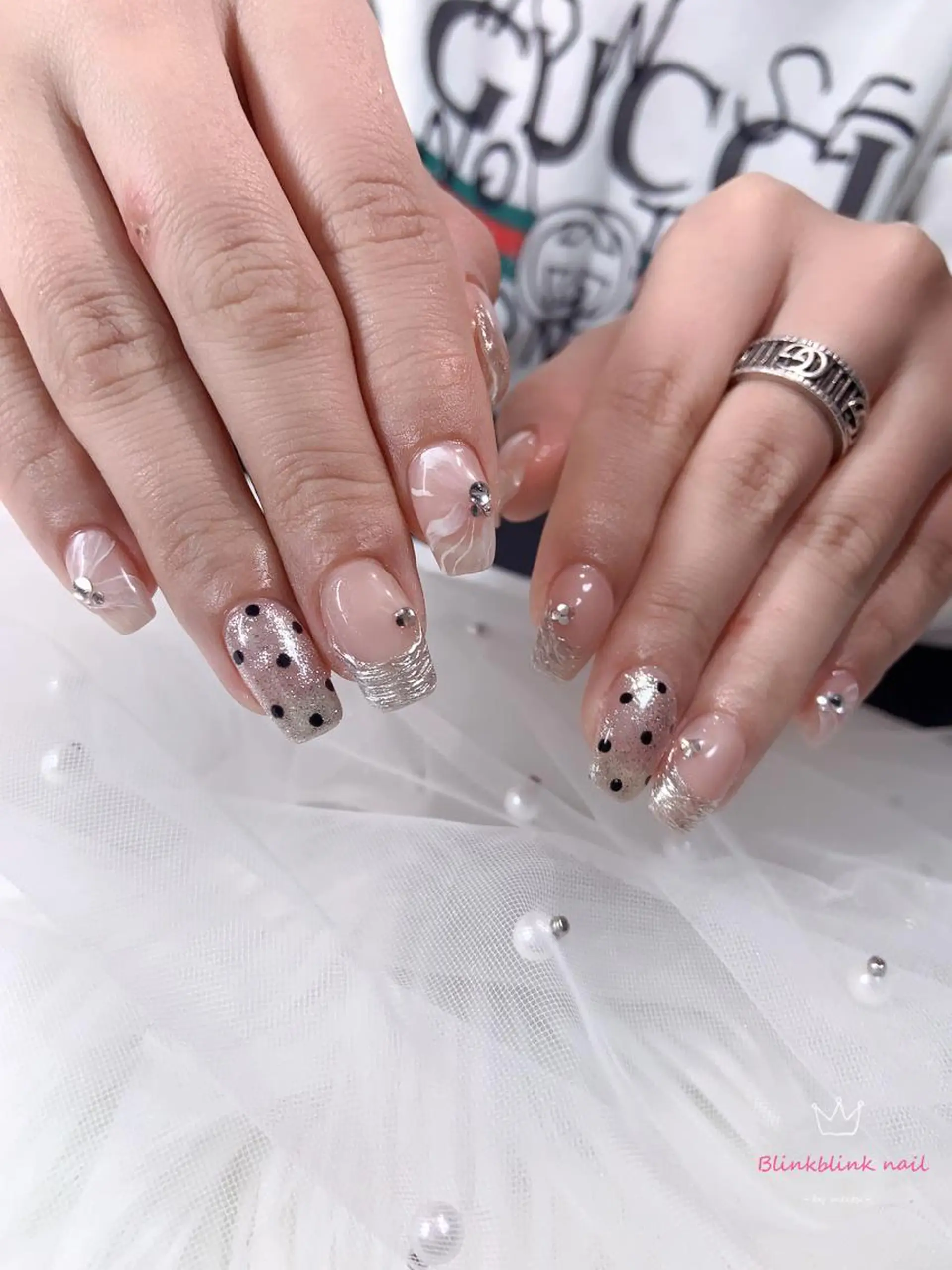 ミディアム ネイル ハンドネイル Style Nailのネイルデザイン