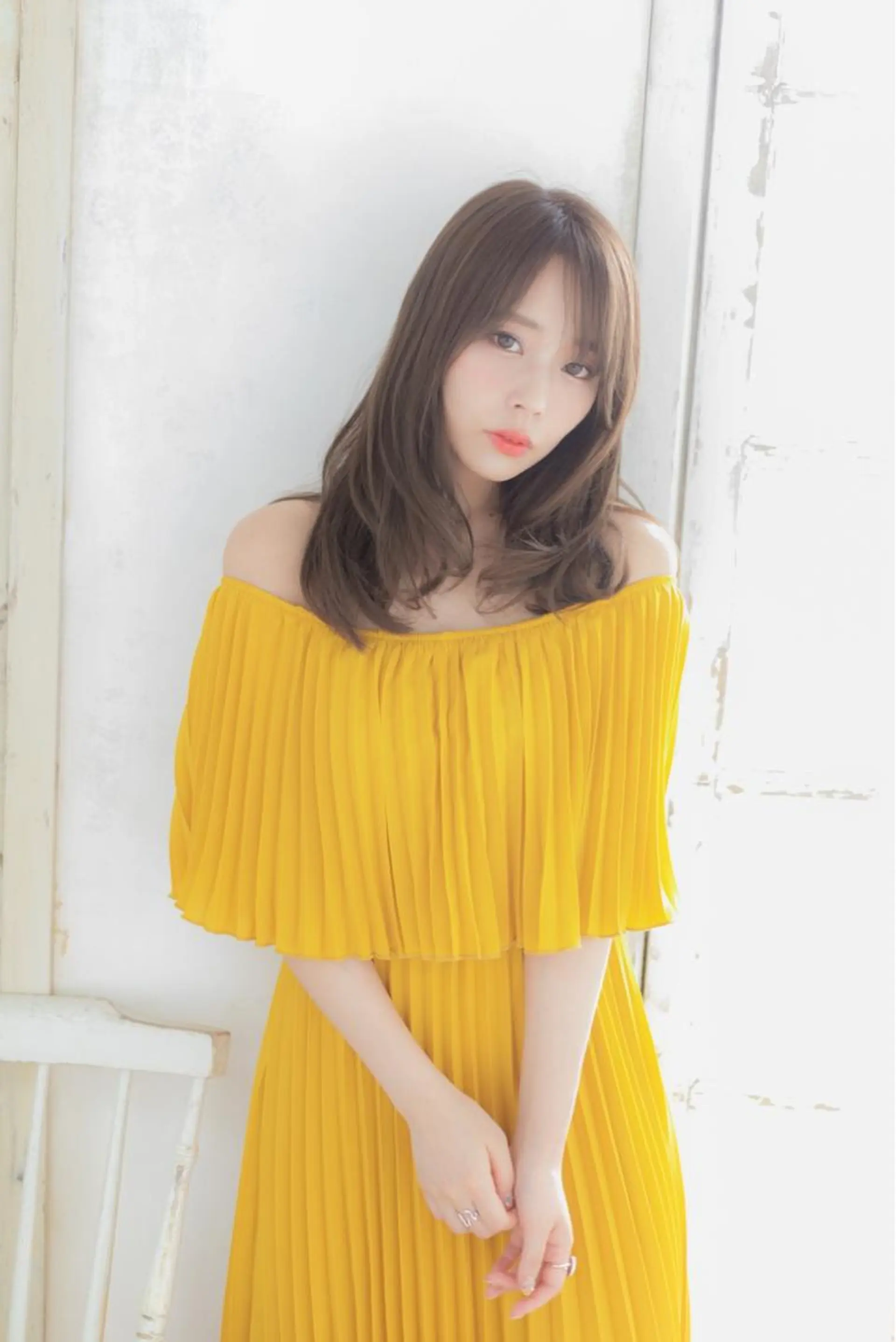 ロング カラー パーマ ヘアアレンジ メンズ 川上 有香のヘアスタイル