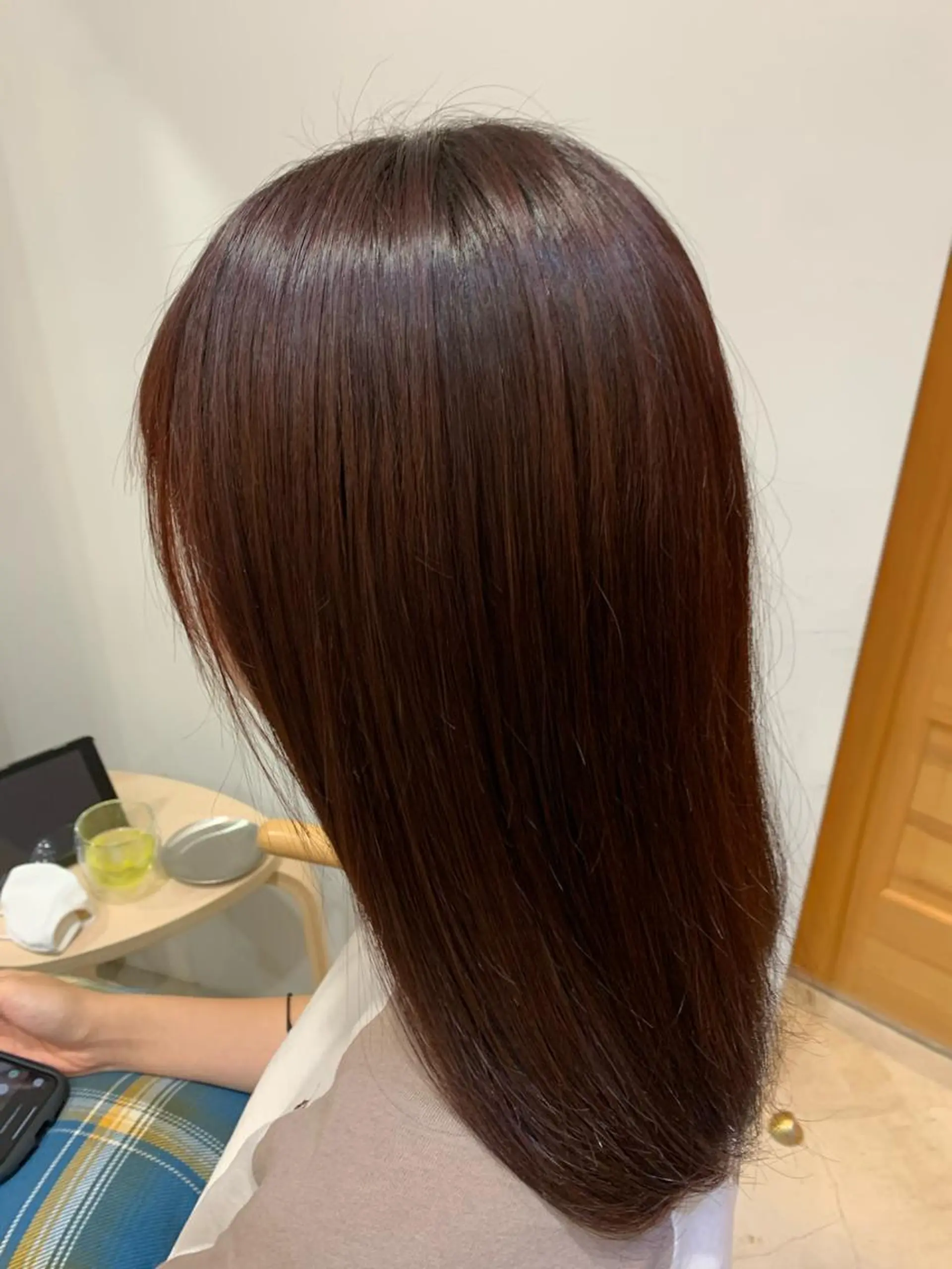 ミディアム カラー レッドカラー ヘアカラー 縮毛矯正 中目黒🌼 🌼ハナのヘアスタイル