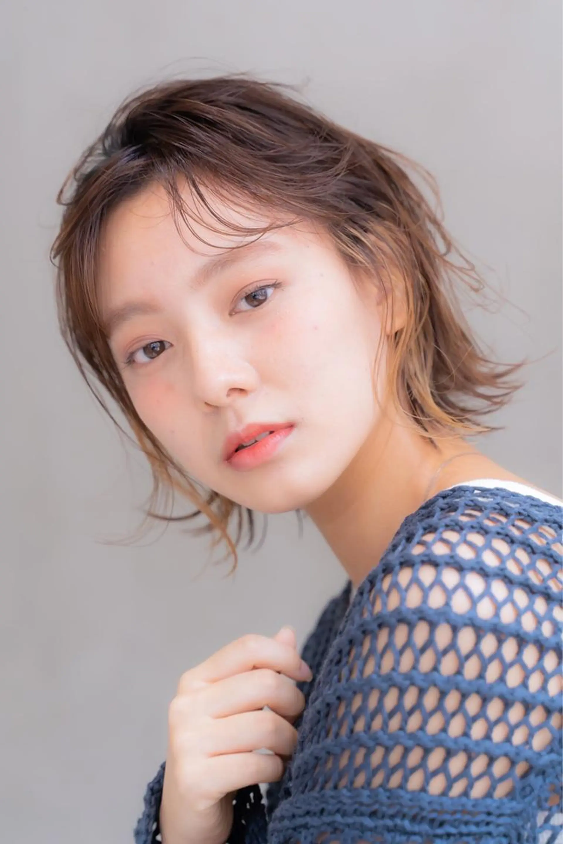 カラー イヤリングカラー MUSASHI ブリーチカラー◎のヘアスタイル