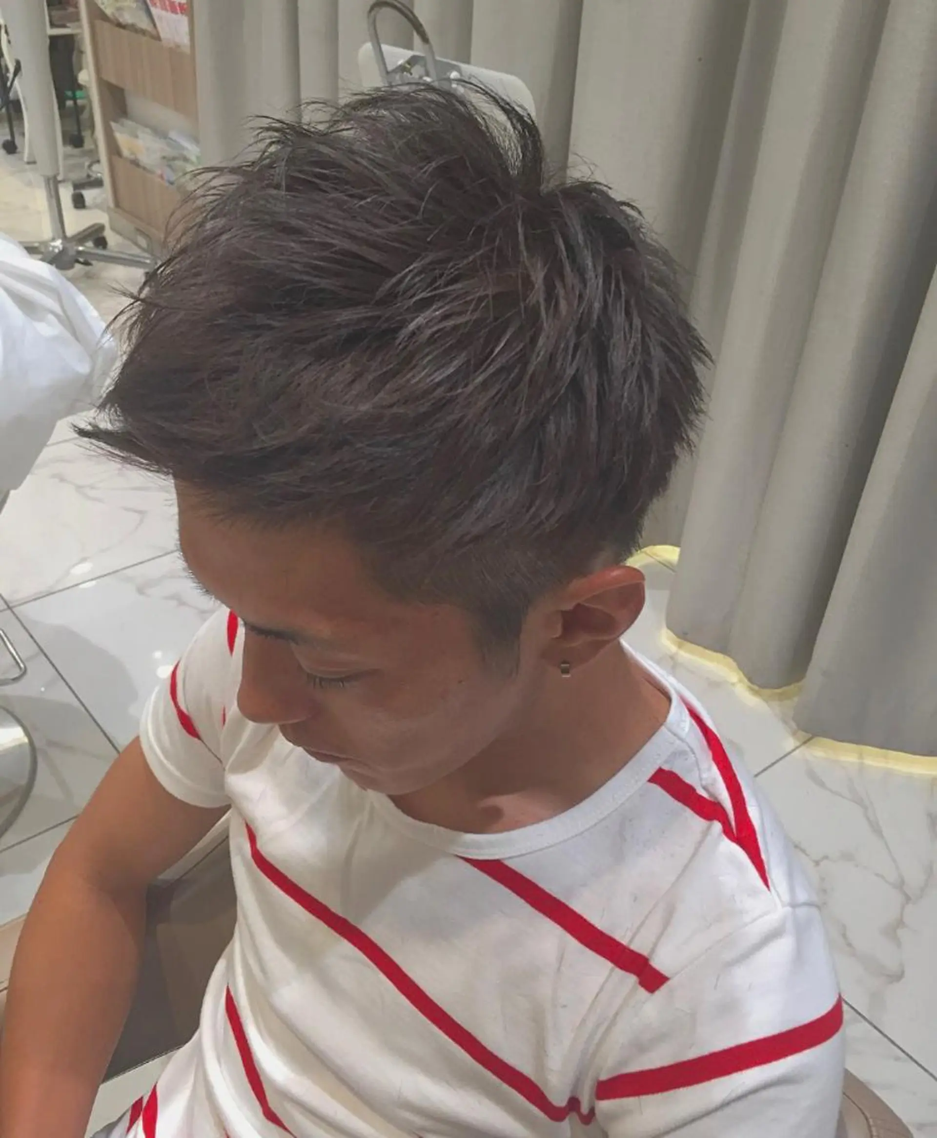 カラー メンズ 韓国ヘア/耳ツボジュ エリー♡ayumuのヘアスタイル