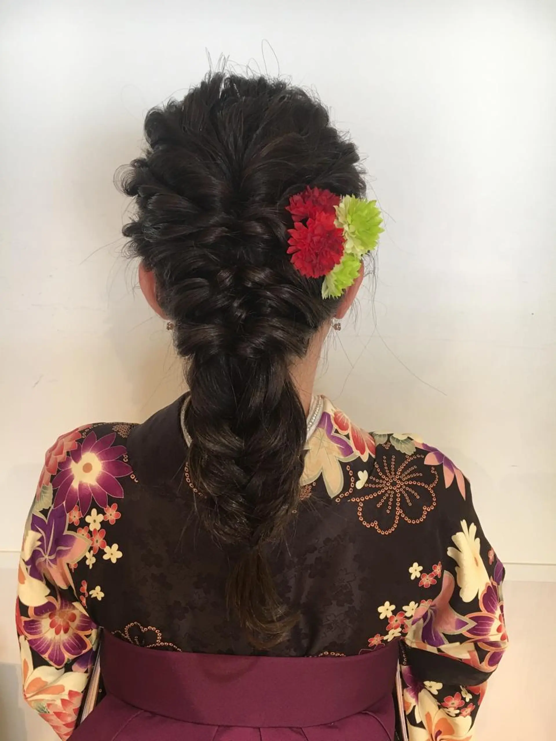 セミロング ヘアアレンジ キッズ 野崎 ひかりのヘアスタイル