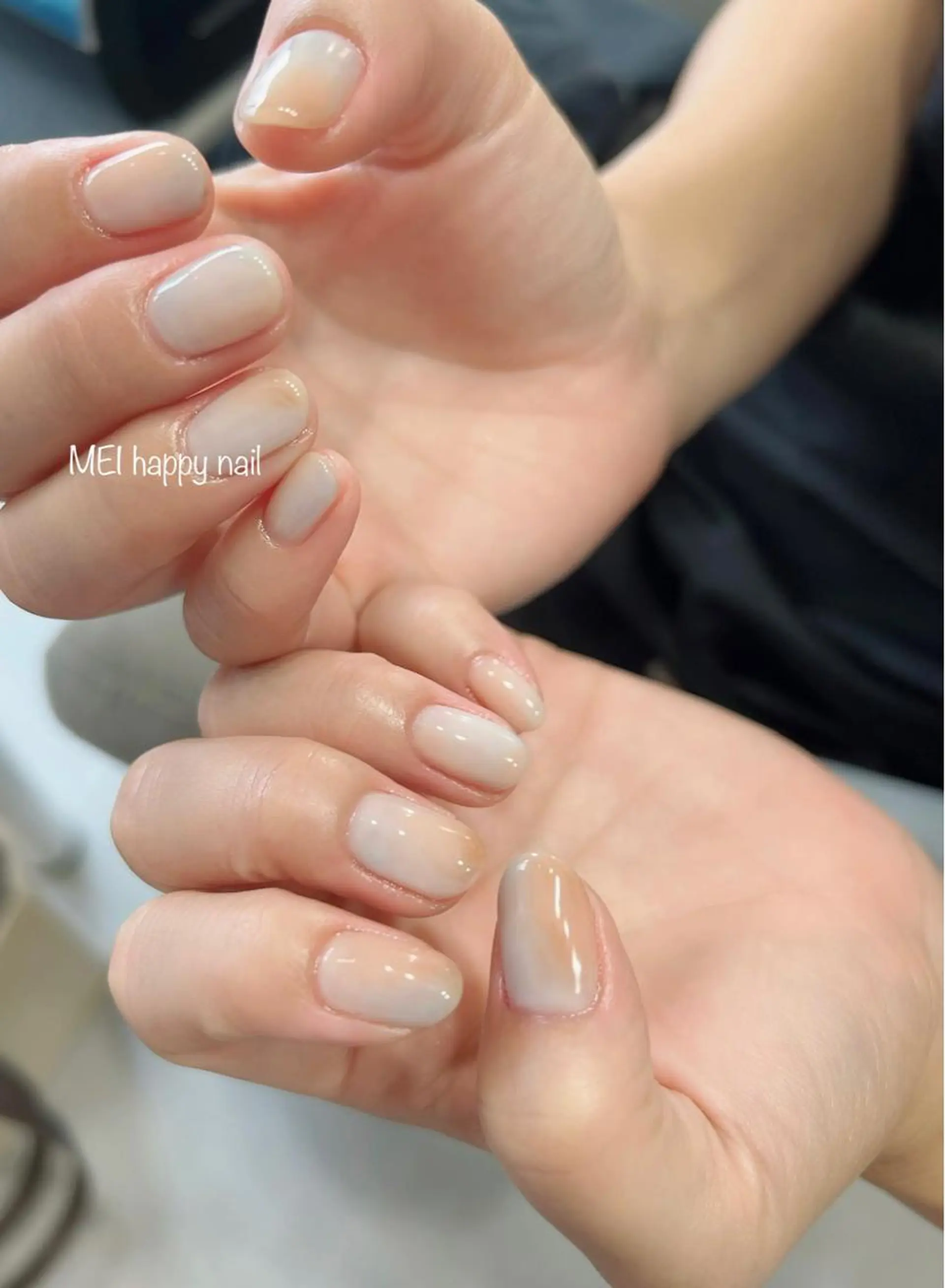 ネイル ジェルネイル パラジェル 北浦和 自爪育成ケアのネイルデザイン