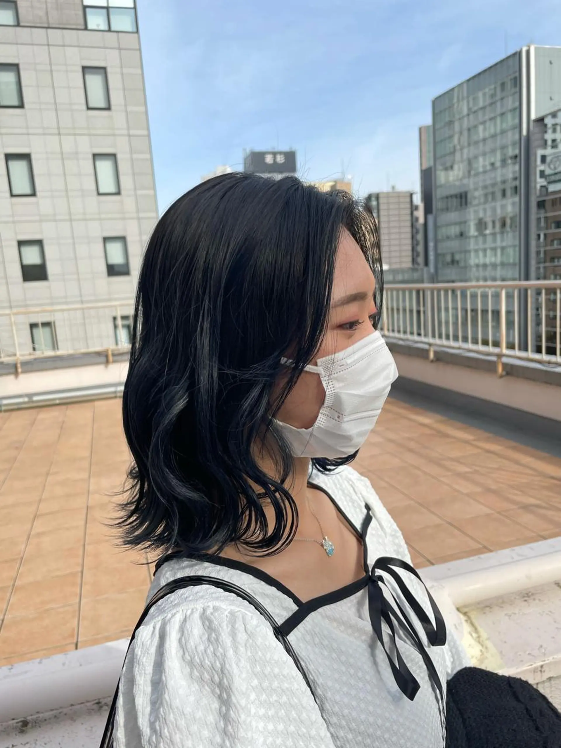 ミディアム カラー ボブ美容師 /馬場 翼のヘアスタイル