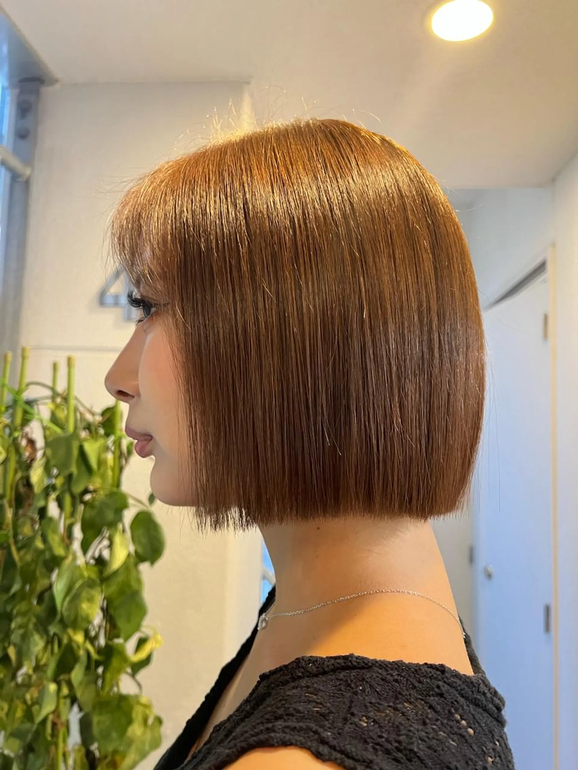 ショート カラー ハイトーン&髪質改善 ＆韓国エクステ🤎のヘアスタイル