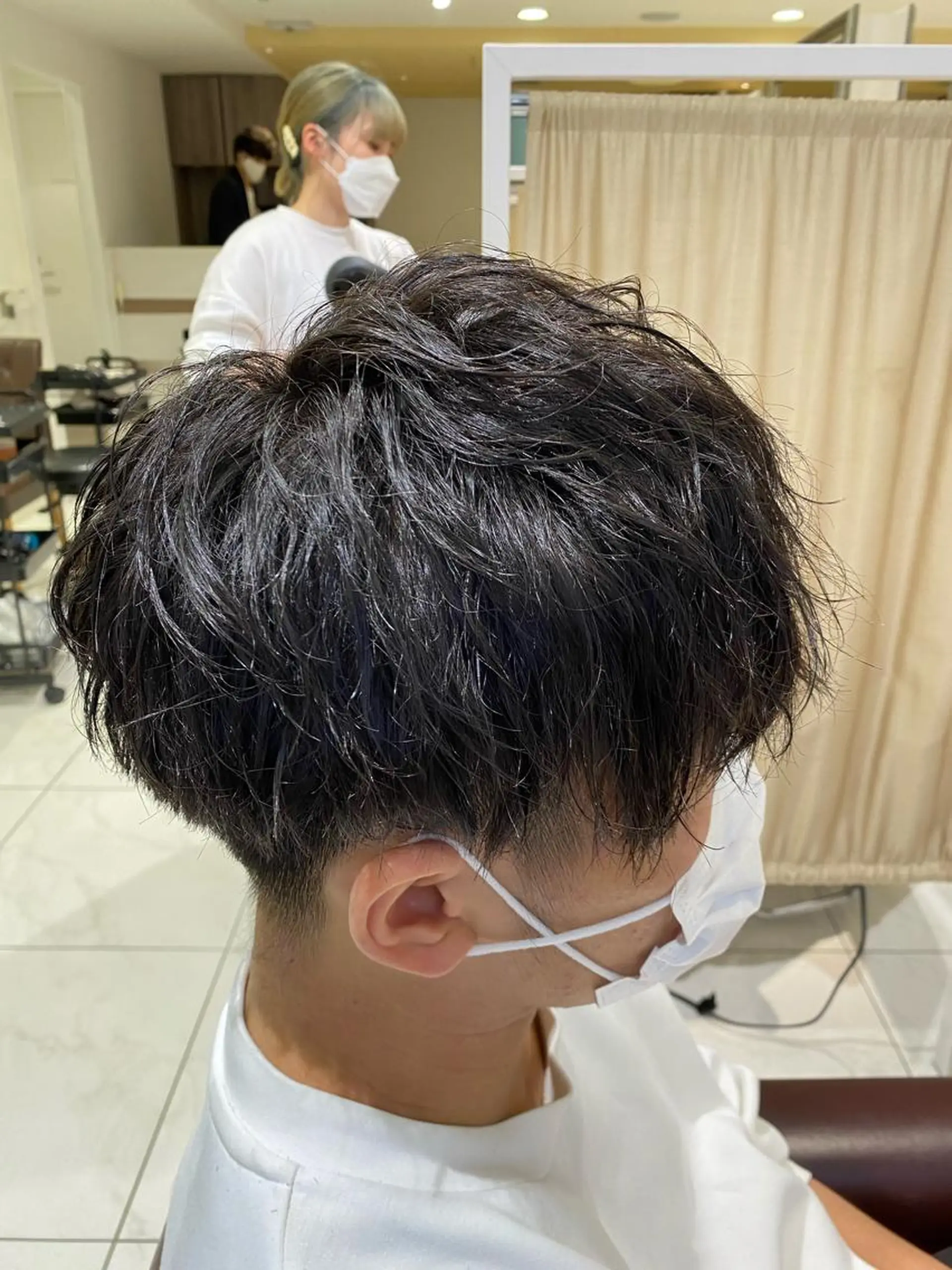 パーマ メンズ カット パーマ 佐々木 拓海のヘアスタイル