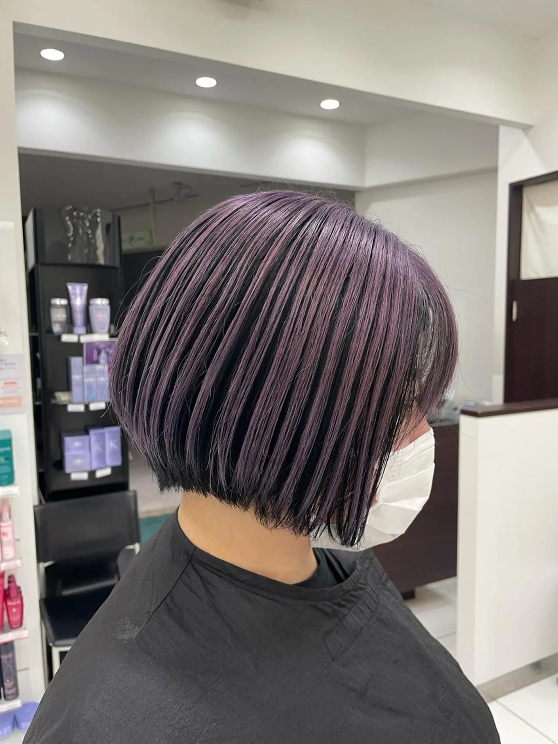 ショート カラー バイオレットカラー 今だけカット無料✨ 表参道美容師　井出光のヘアスタイル