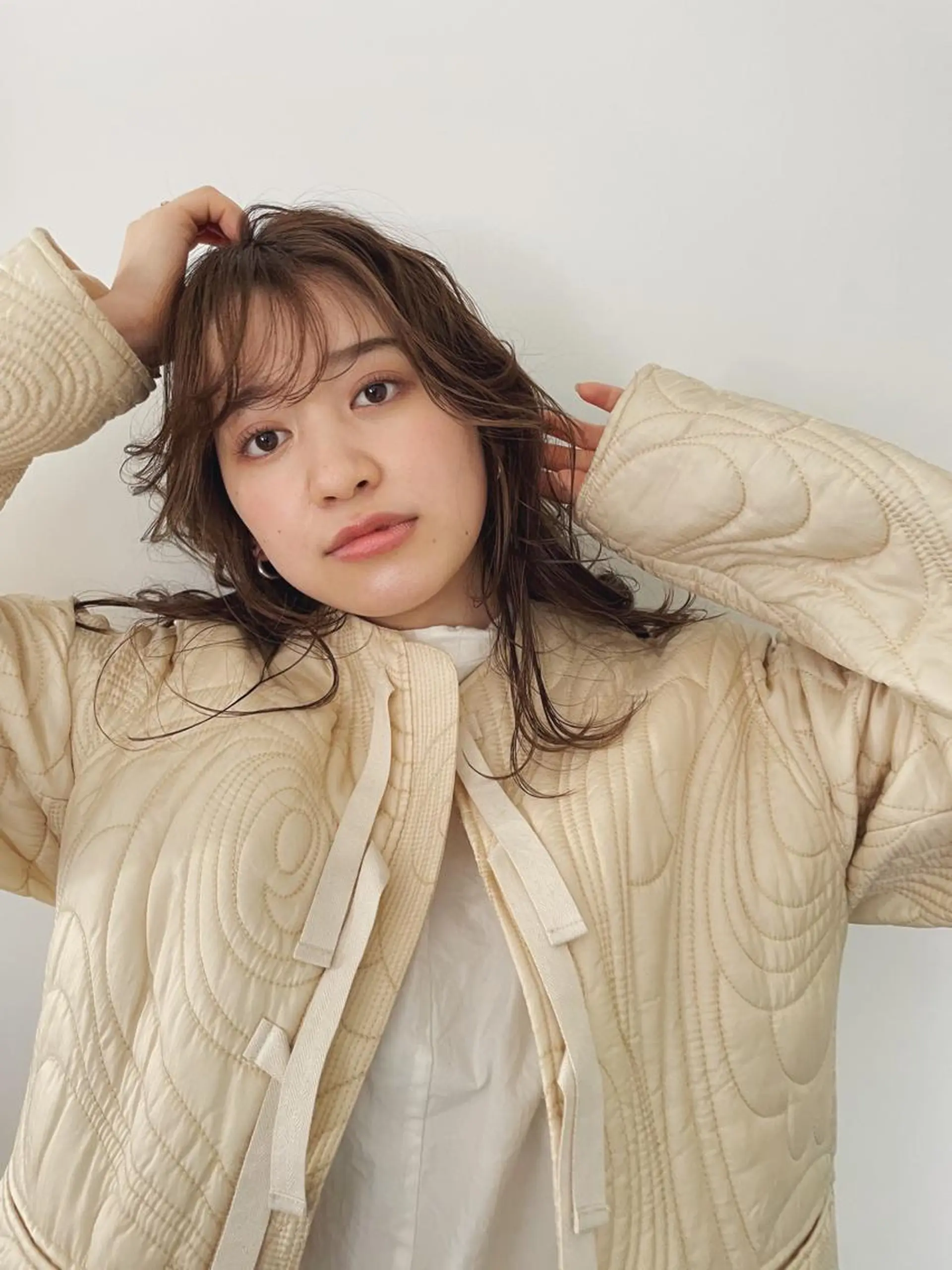 セミロング カラー 佐伯 和佳のヘアスタイル