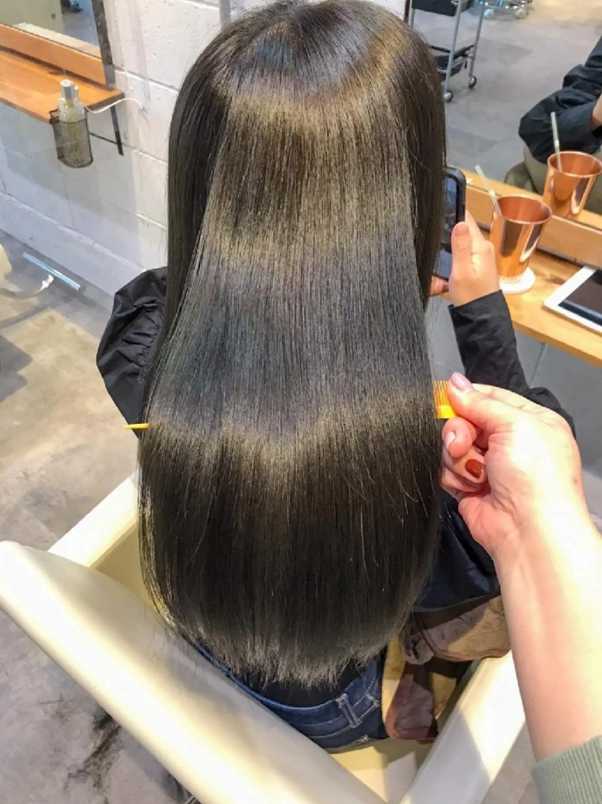 ロング 加藤 健太のヘアスタイル