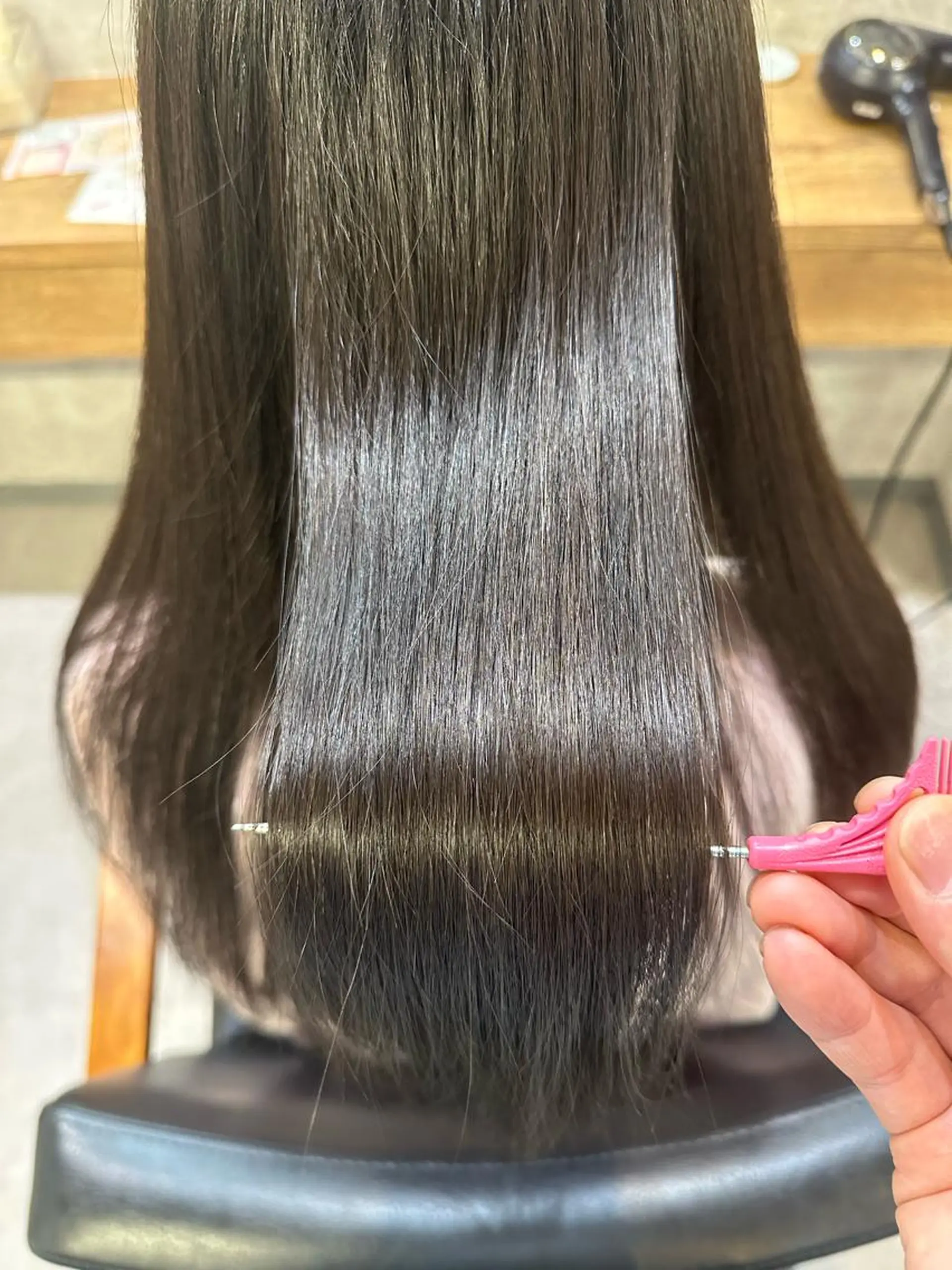 セミロング 髪質改善 髪質改善/縮毛矯正/ 艶髪/根本和也のヘアスタイル