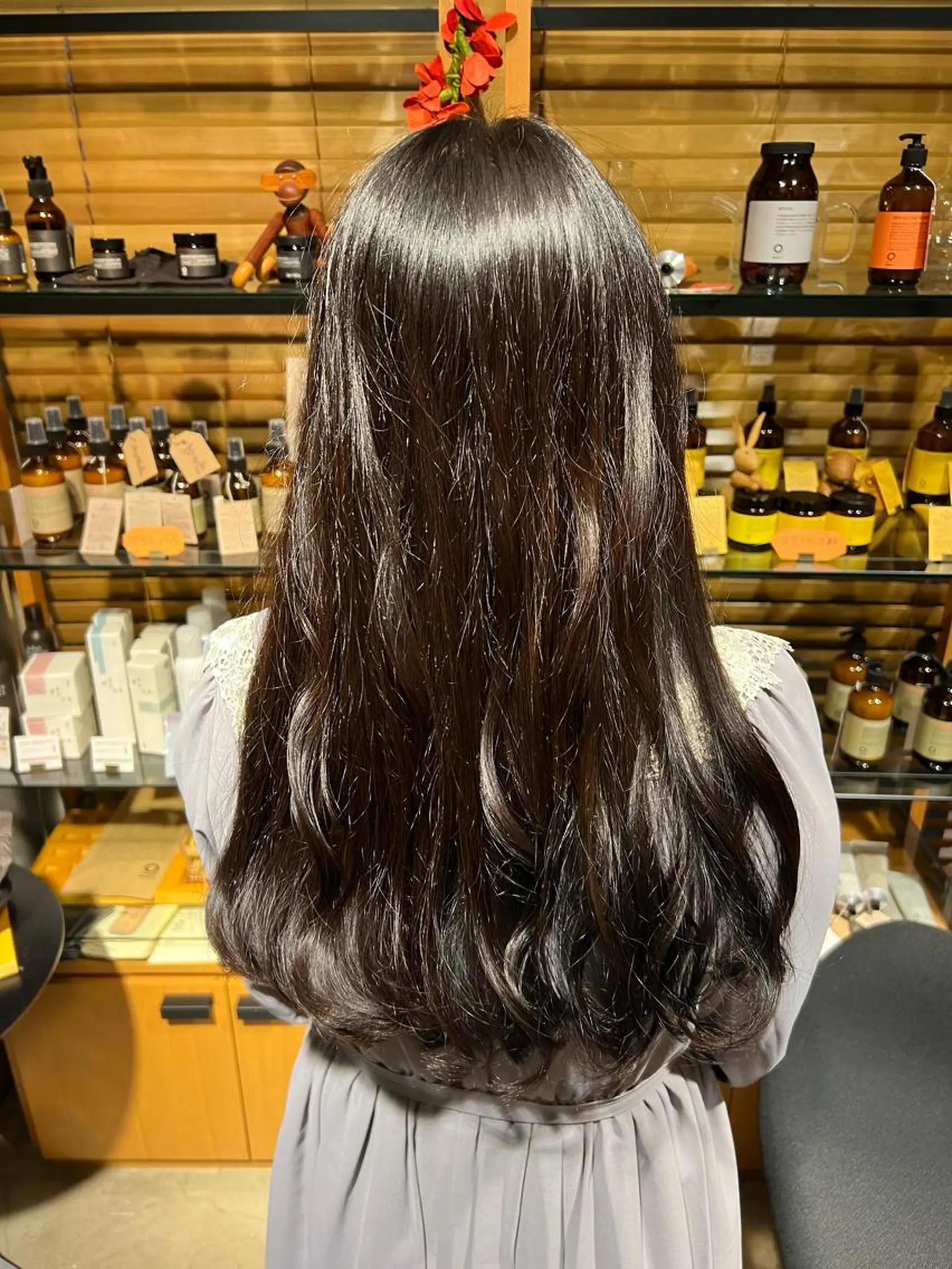 ロング カラー ヘアアレンジ ブラウンカラー organic＋Life所属・渡部 彩花のヘアスタイル