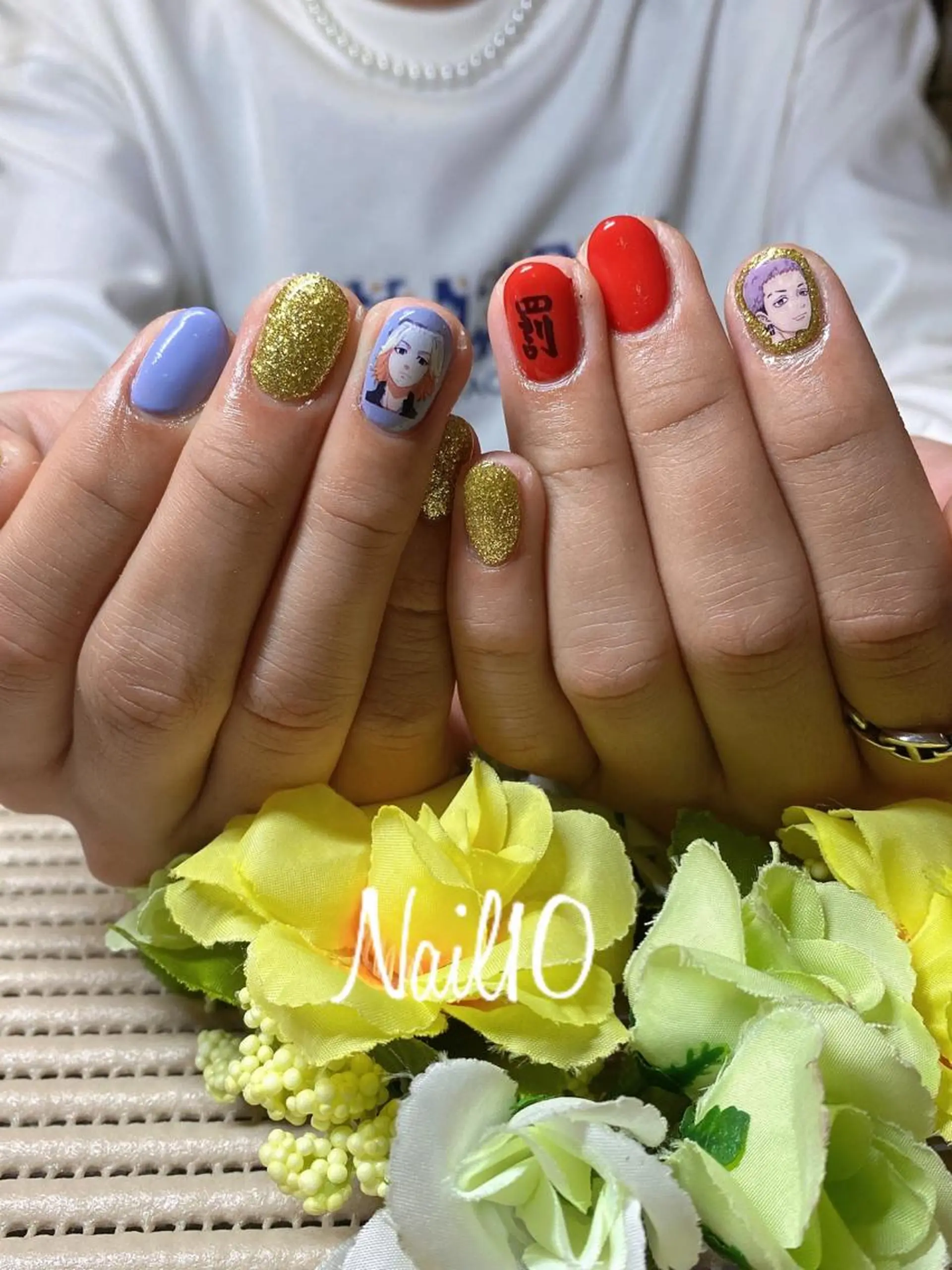 ネイル アートネイル ラメ(グリッター) ラメグラデーション Nail10 Kakoのネイルデザイン