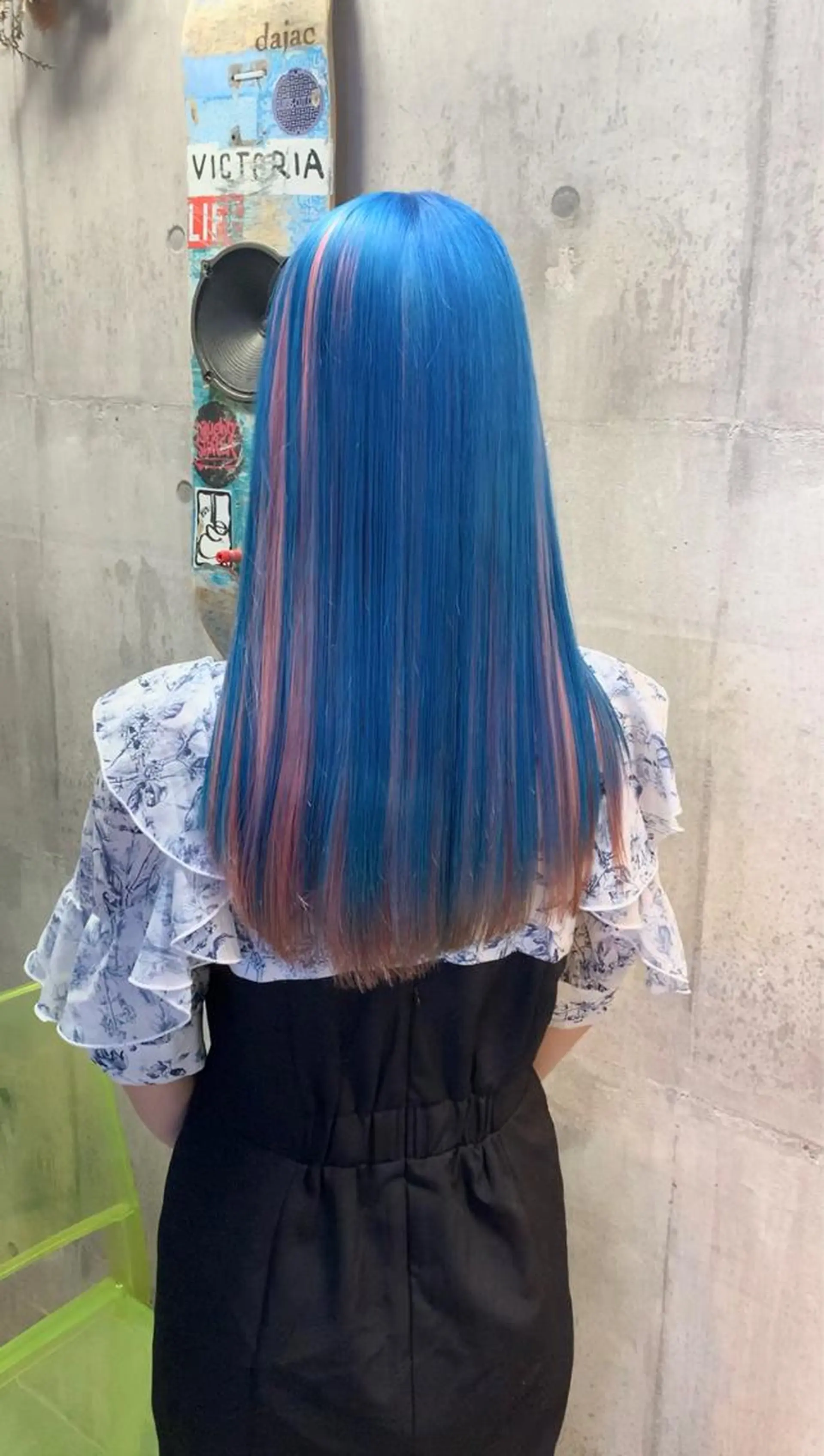 ロング カラー カット トリートメント ハイトーン/メンズ/ ウルフ特化   小松のヘアスタイル