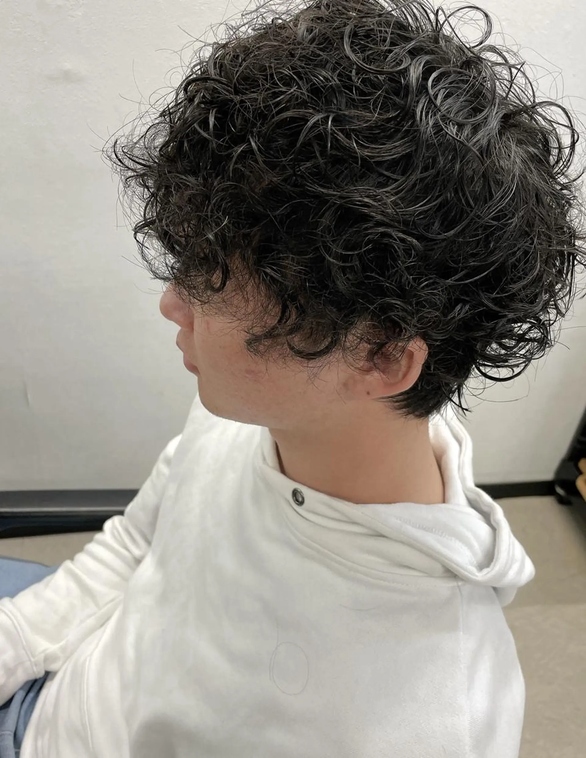 メンズ カット パーマ 古川 京汰 六本松のヘアスタイル
