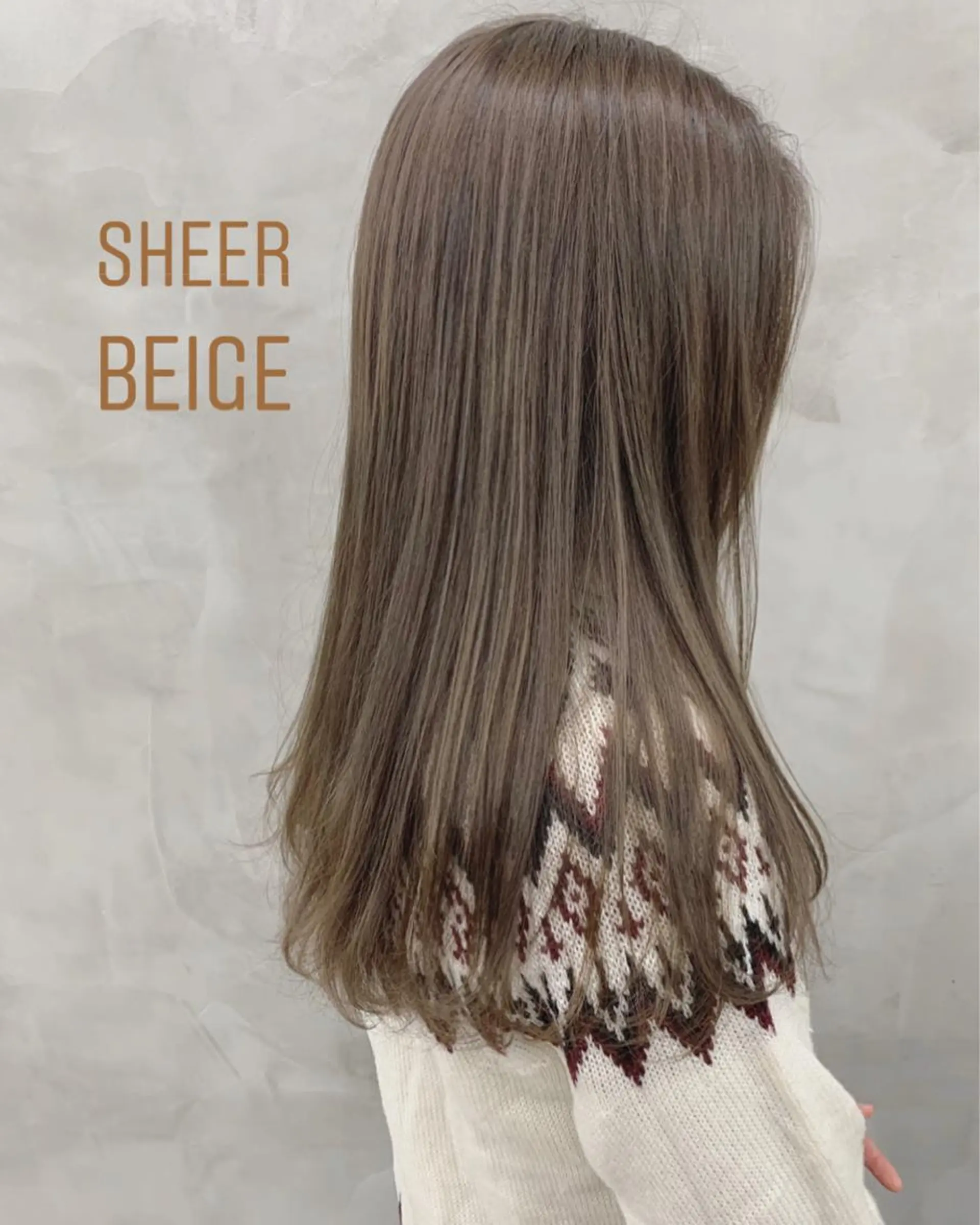 セミロング カラー ベージュカラー ブームボックス所属・🐝ハイトーンカラー hachi🐝のヘアスタイル