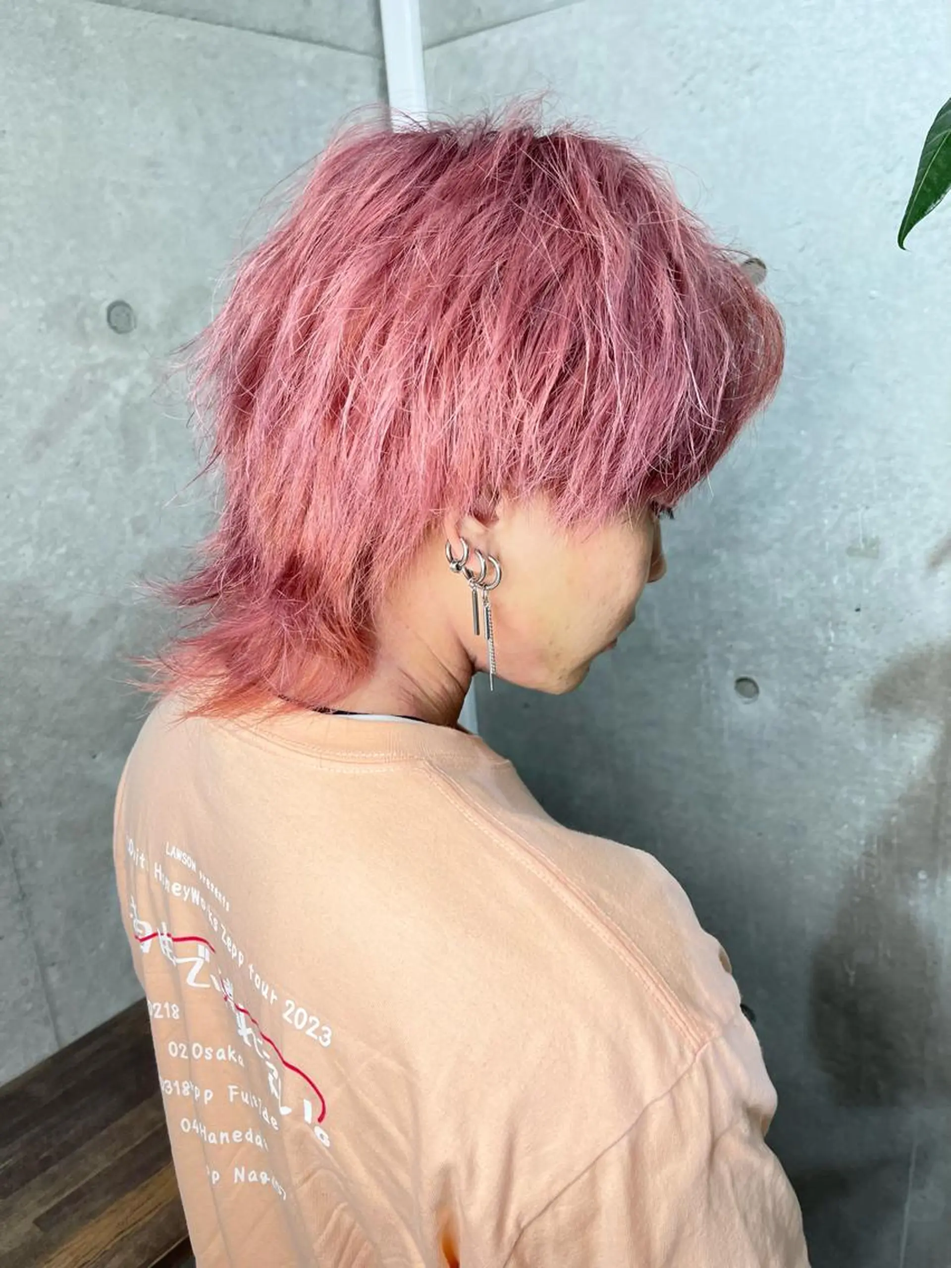 カラー ハイトーンカラー ピンクカラー ヘアカラー 名古屋のピンク好き かずくん🦩のヘアスタイル