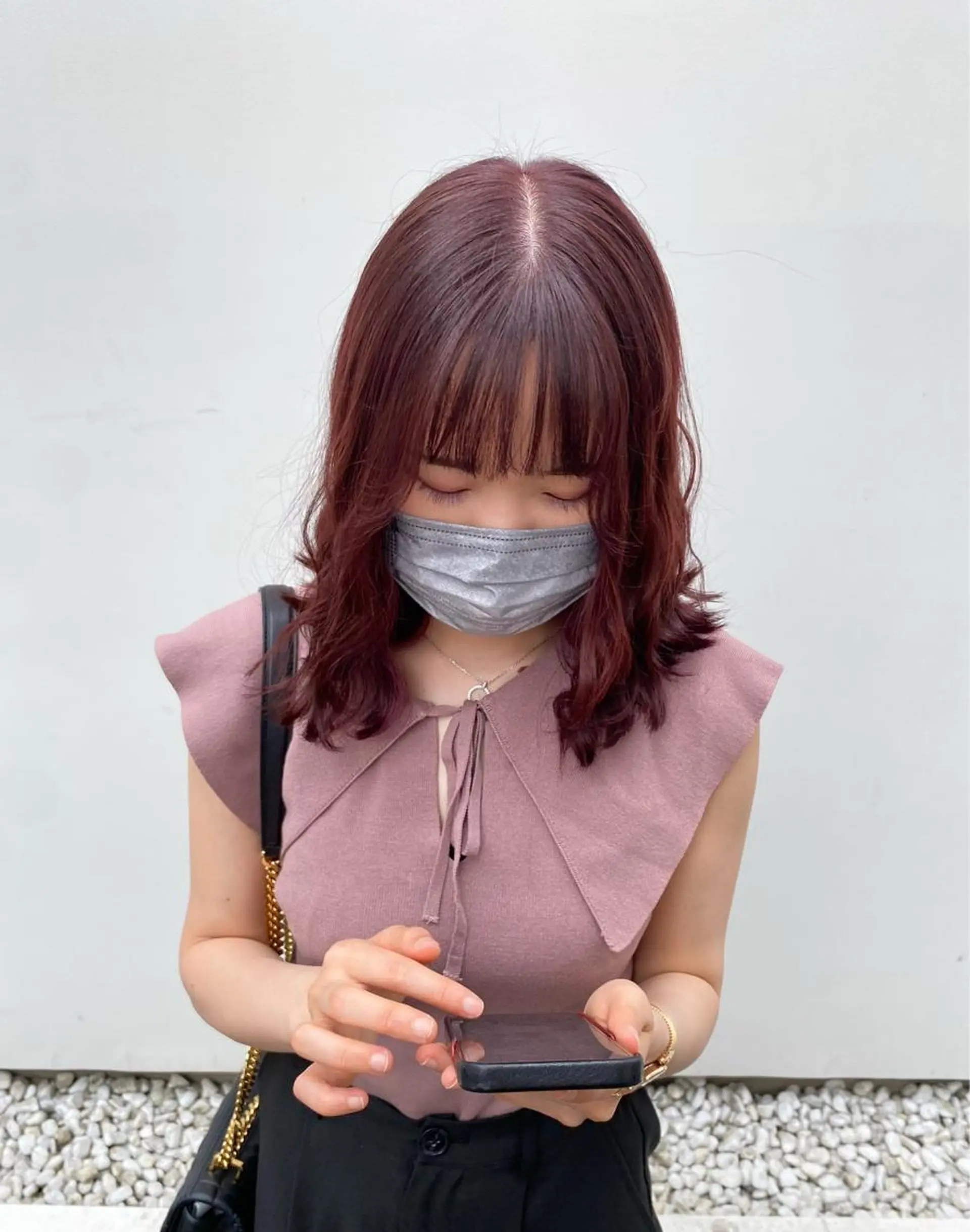 ミディアム カラー Rinka/梅田/ 透け感カラー🤎のヘアスタイル