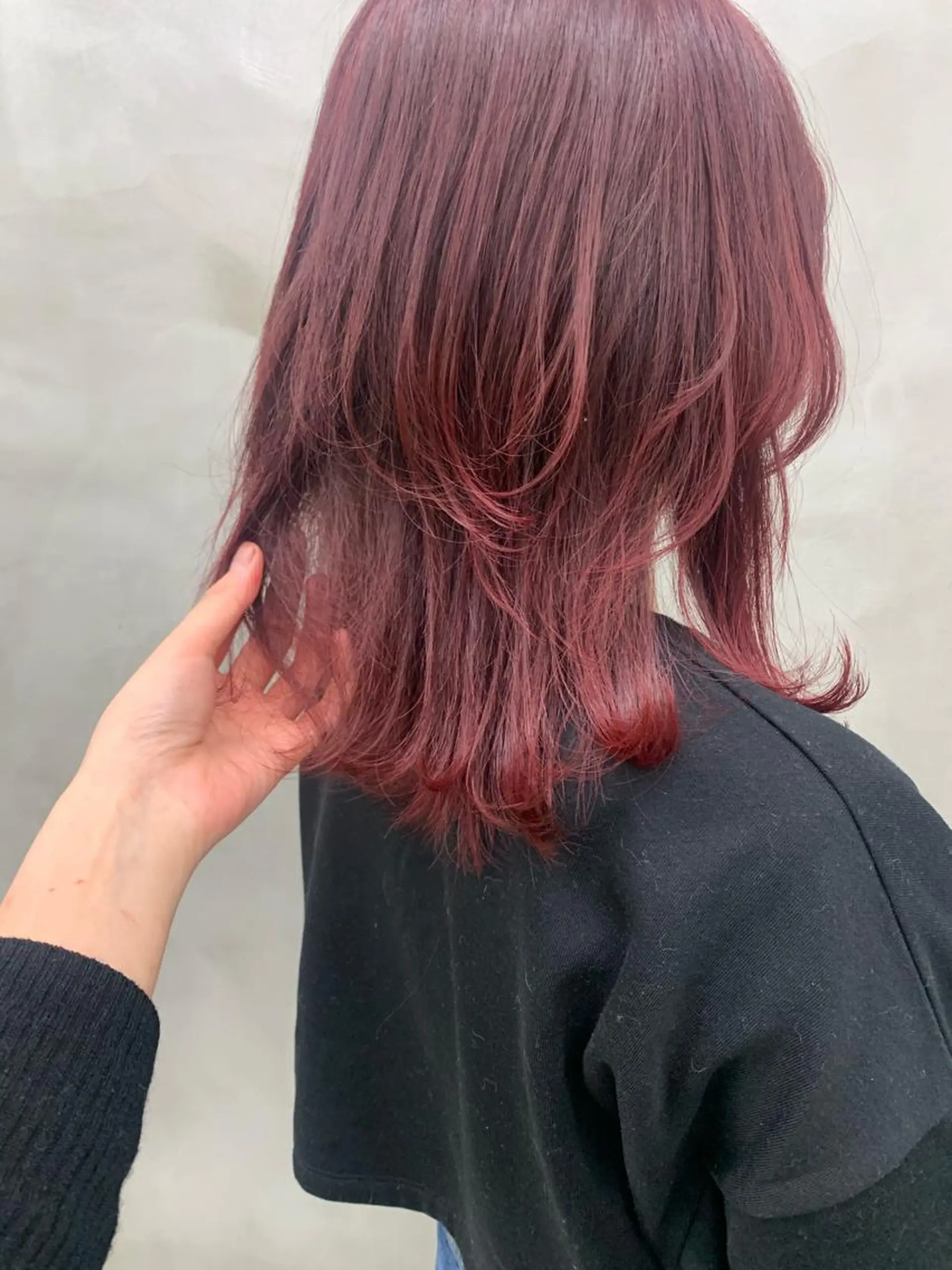 ミディアム カラー ブリーチ ブリーチなしカラー ブームボックス所属・🐝ハイトーンカラー hachi🐝のヘアスタイル