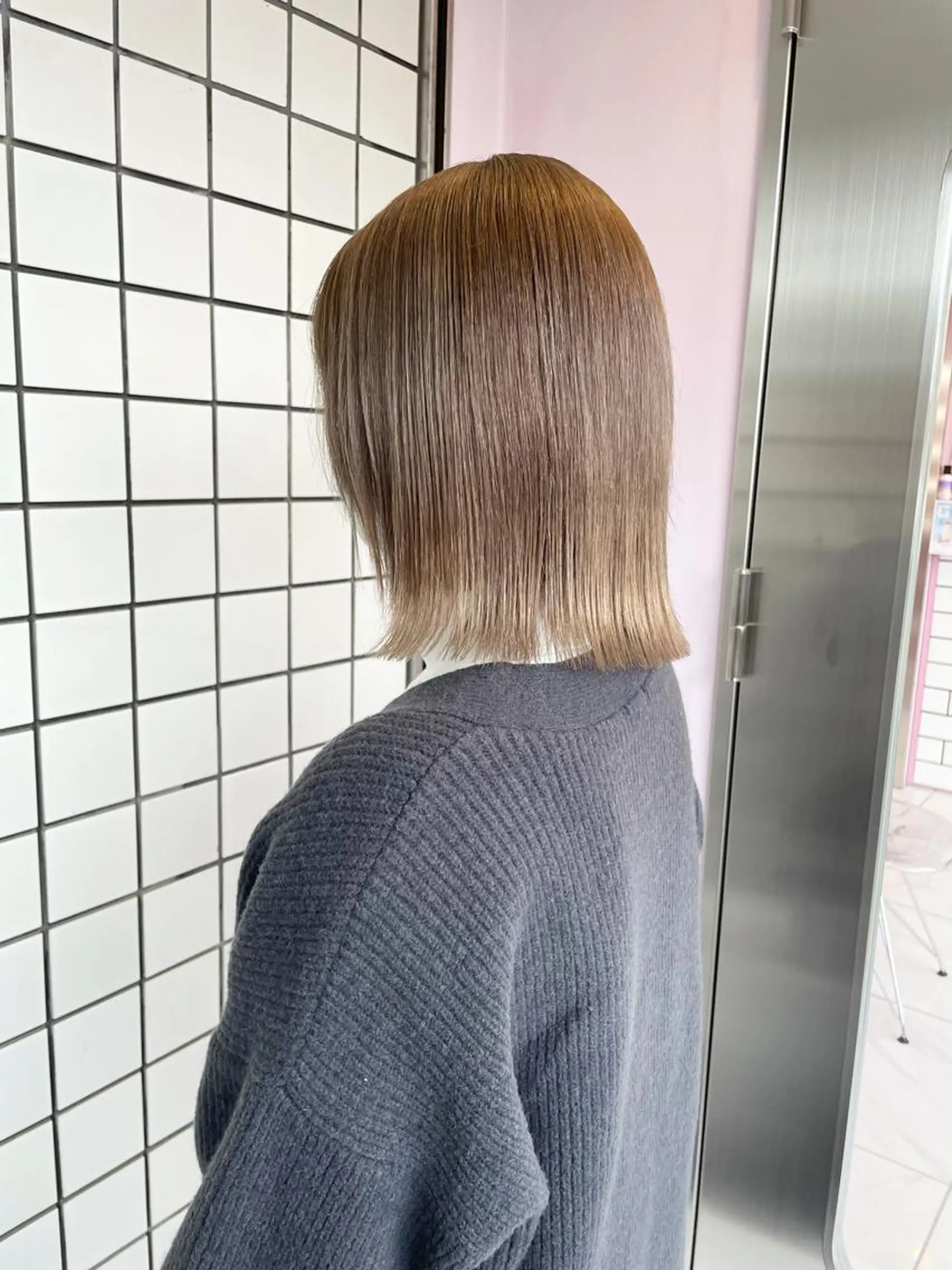 ミディアム カラー ブリーチ ケアブリーチ ハイトーンカラー 心斎橋/ブリーチ minamiのヘアスタイル