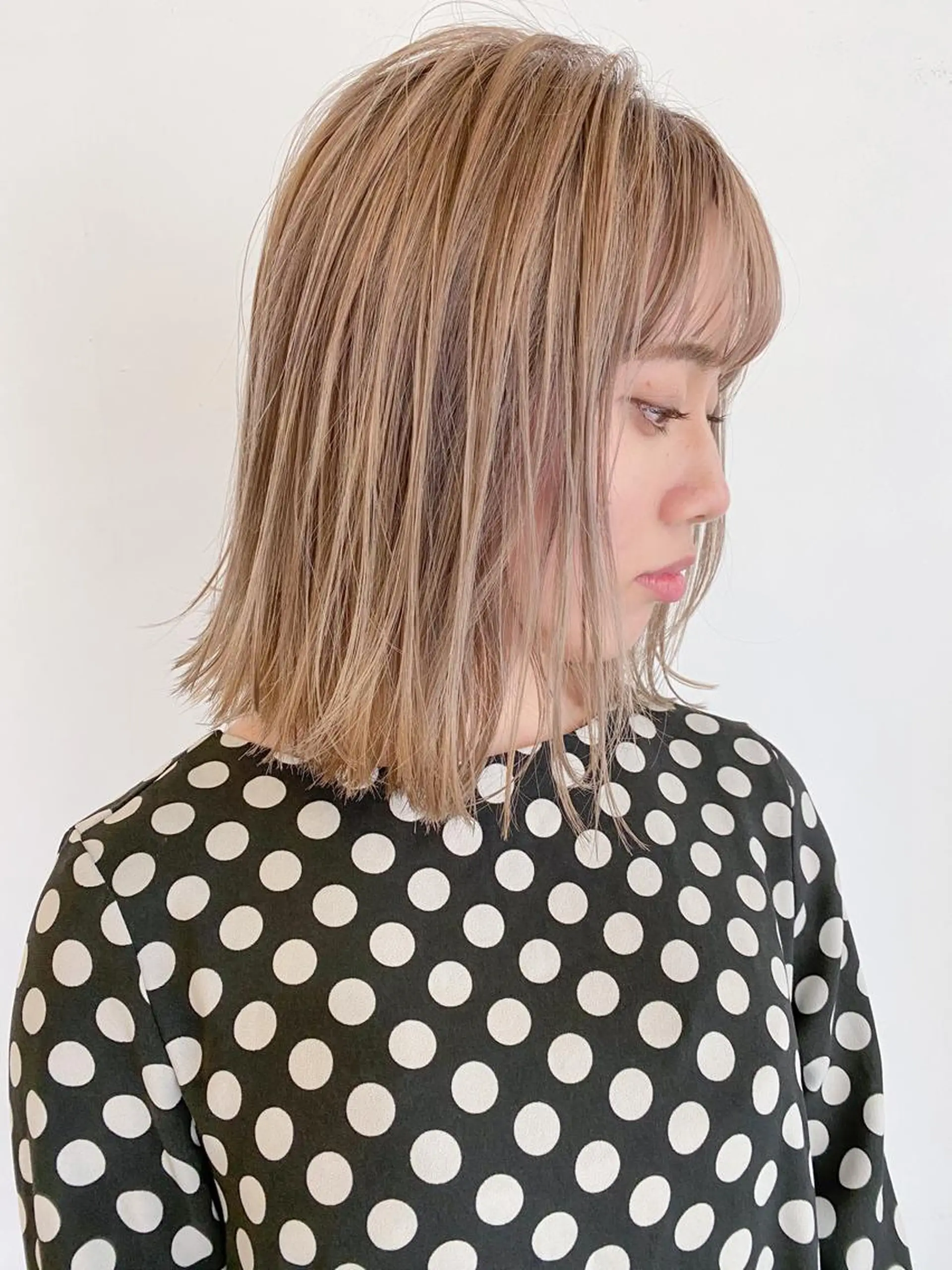 ミディアム カラー ness ネスのヘアスタイル