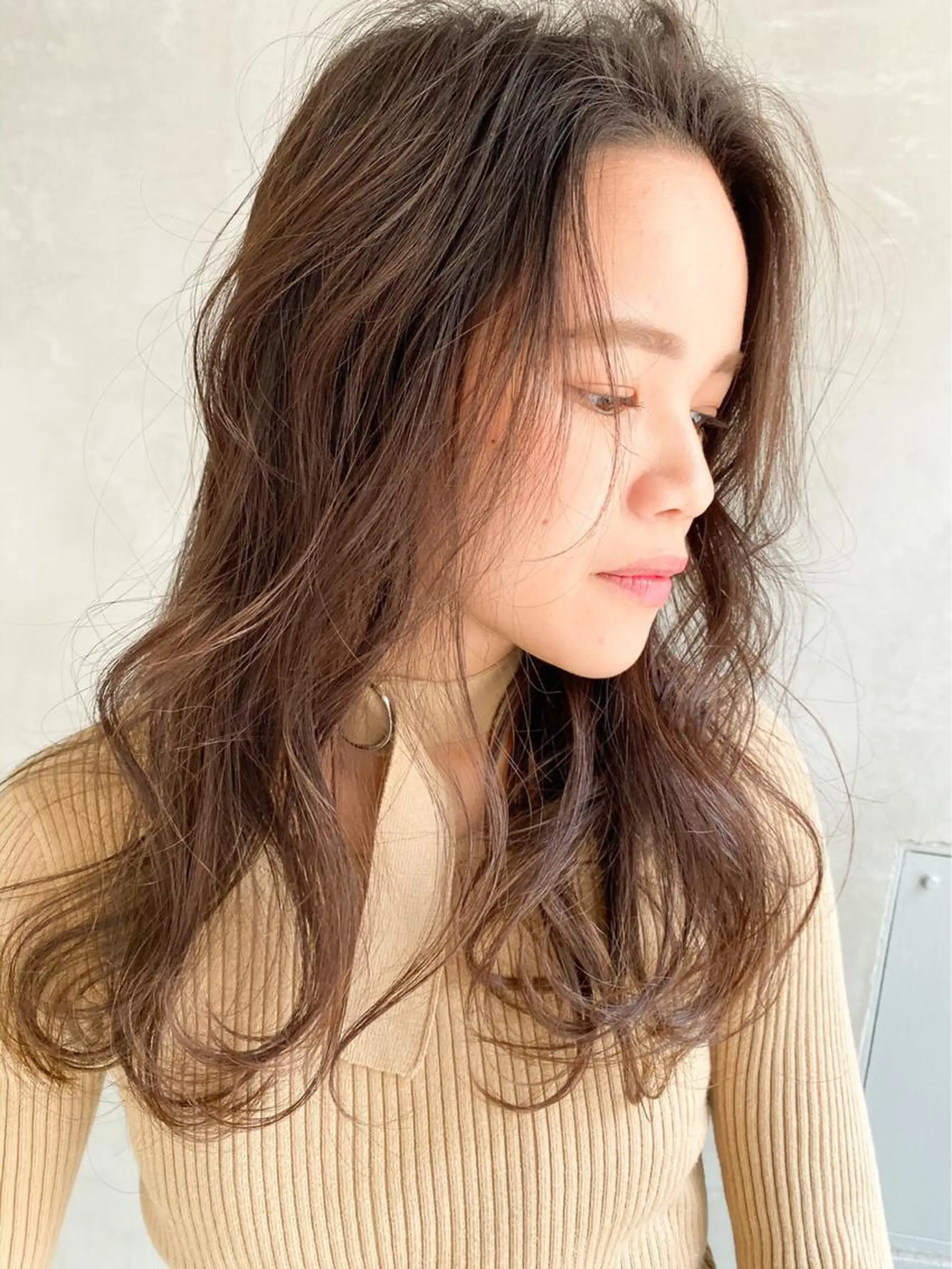 ロング カラー カット ヘアカラー トリートメント ヘアセット ☕️ベージュカラー 内藤光哉☕️のヘアスタイル