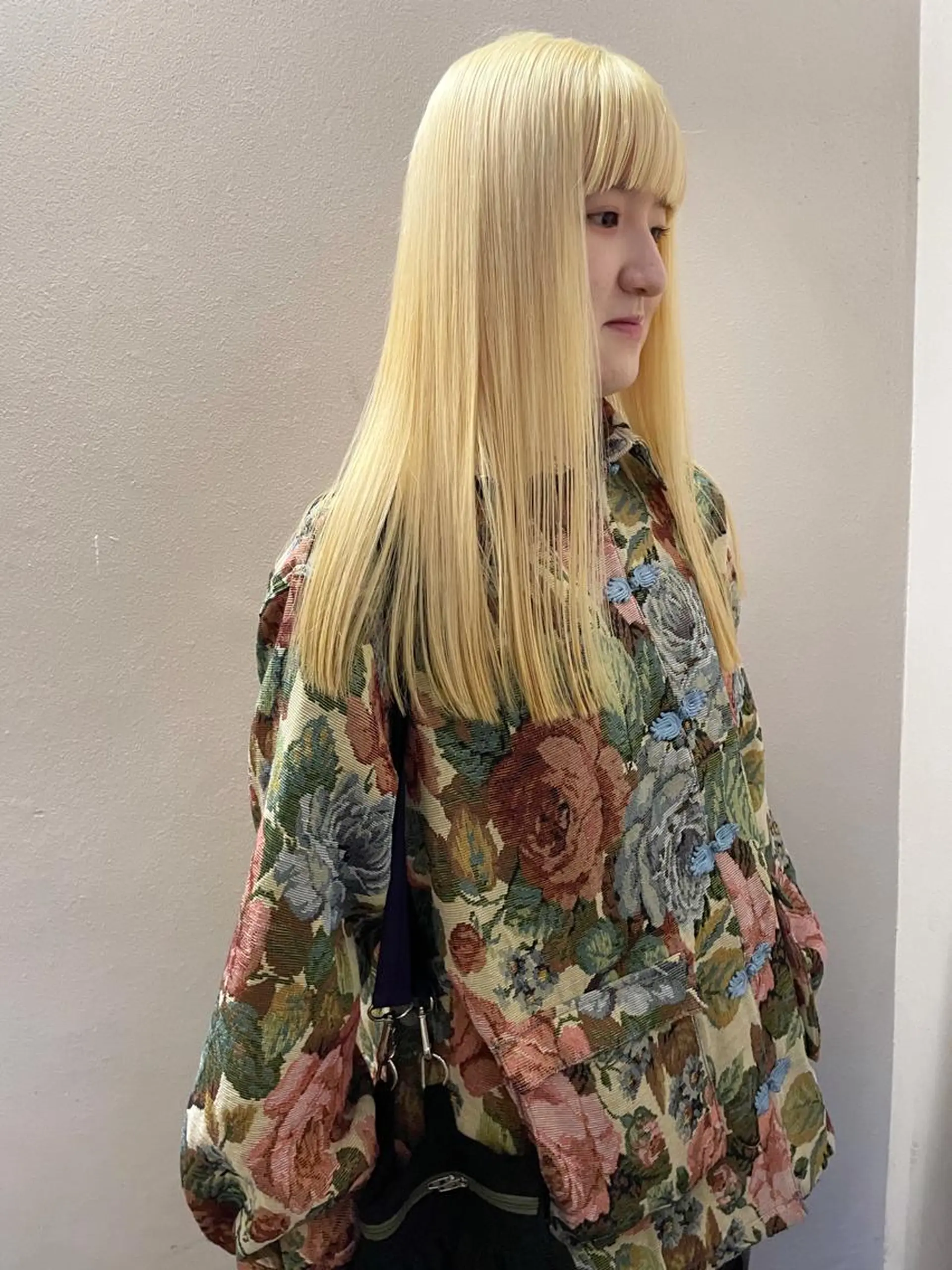 ロング カラー ヘアアレンジ 丸山渉/パーマ エフェクトブリーチのヘアスタイル