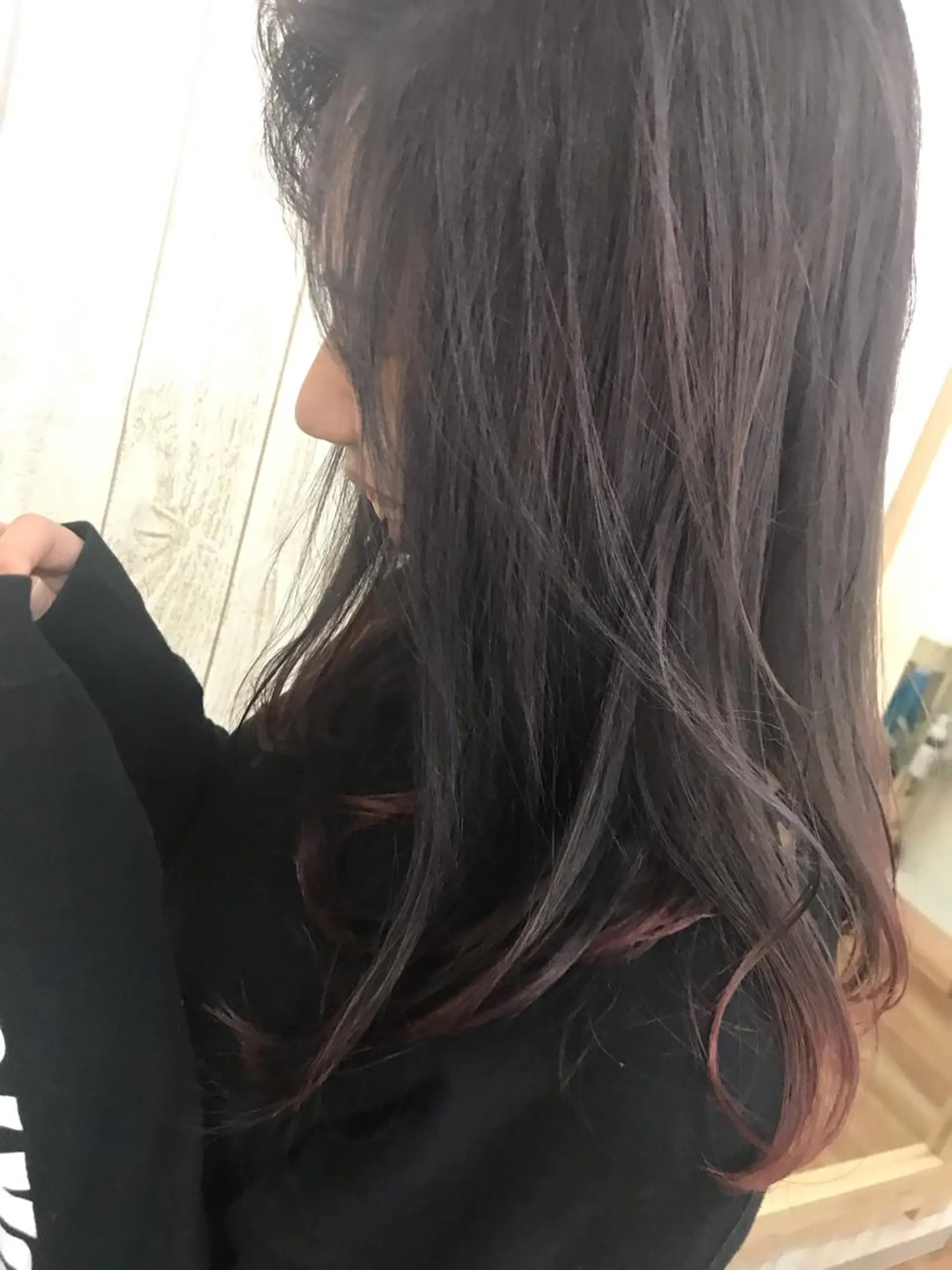 セミロング カラー レッドカラー Hair＆ＭakeEPIC所属・hair &make EPICRUMIのヘアスタイル