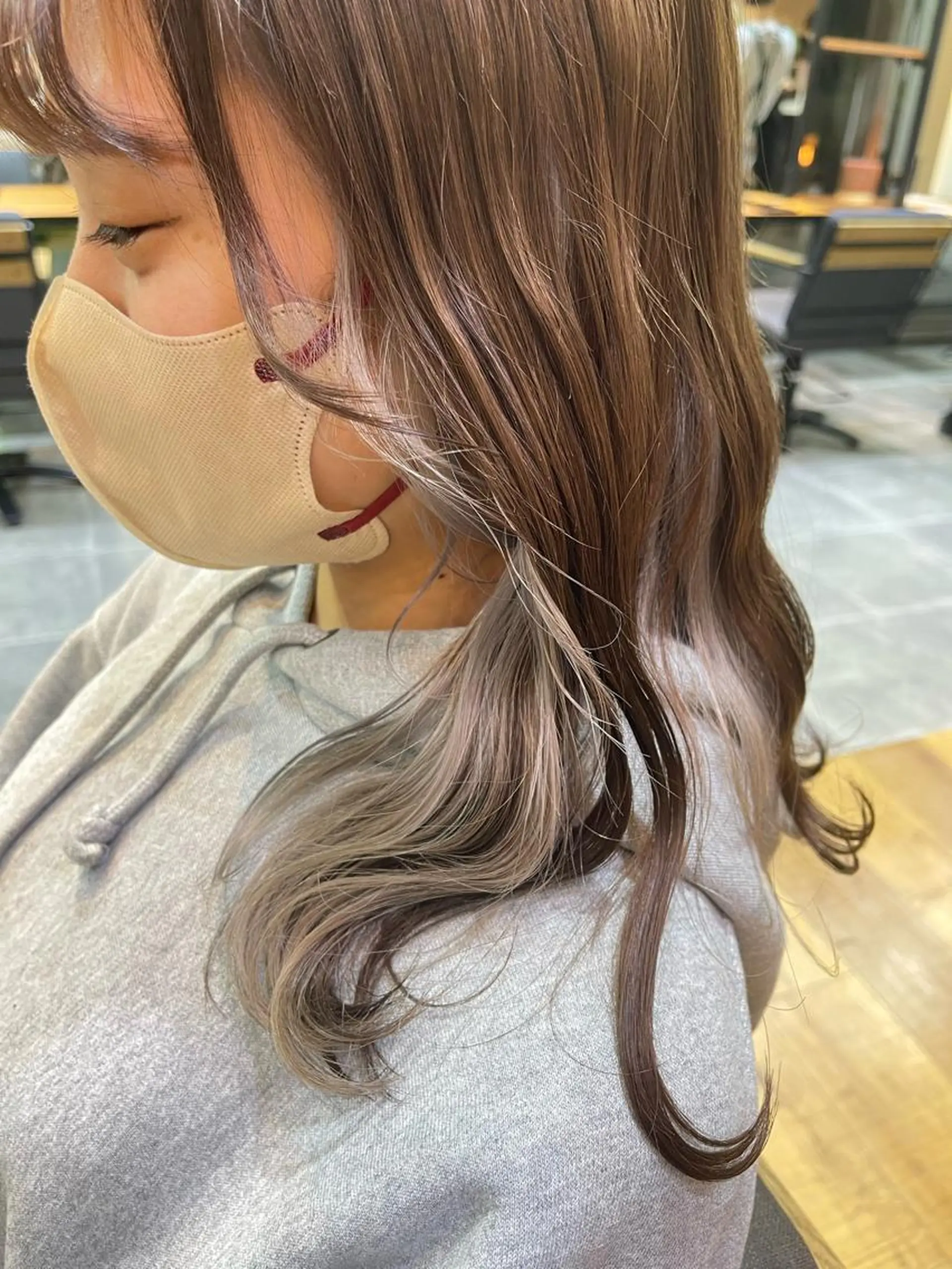 ミディアム カラー ブリーチ ヘアカラー オージュアソムリエ DAIKI⭐️のヘアスタイル