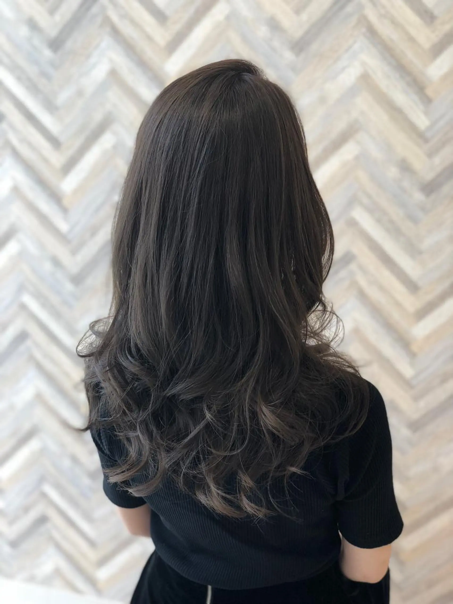 ロング ヘアカラー トリートメント 久保木 真人のヘアスタイル