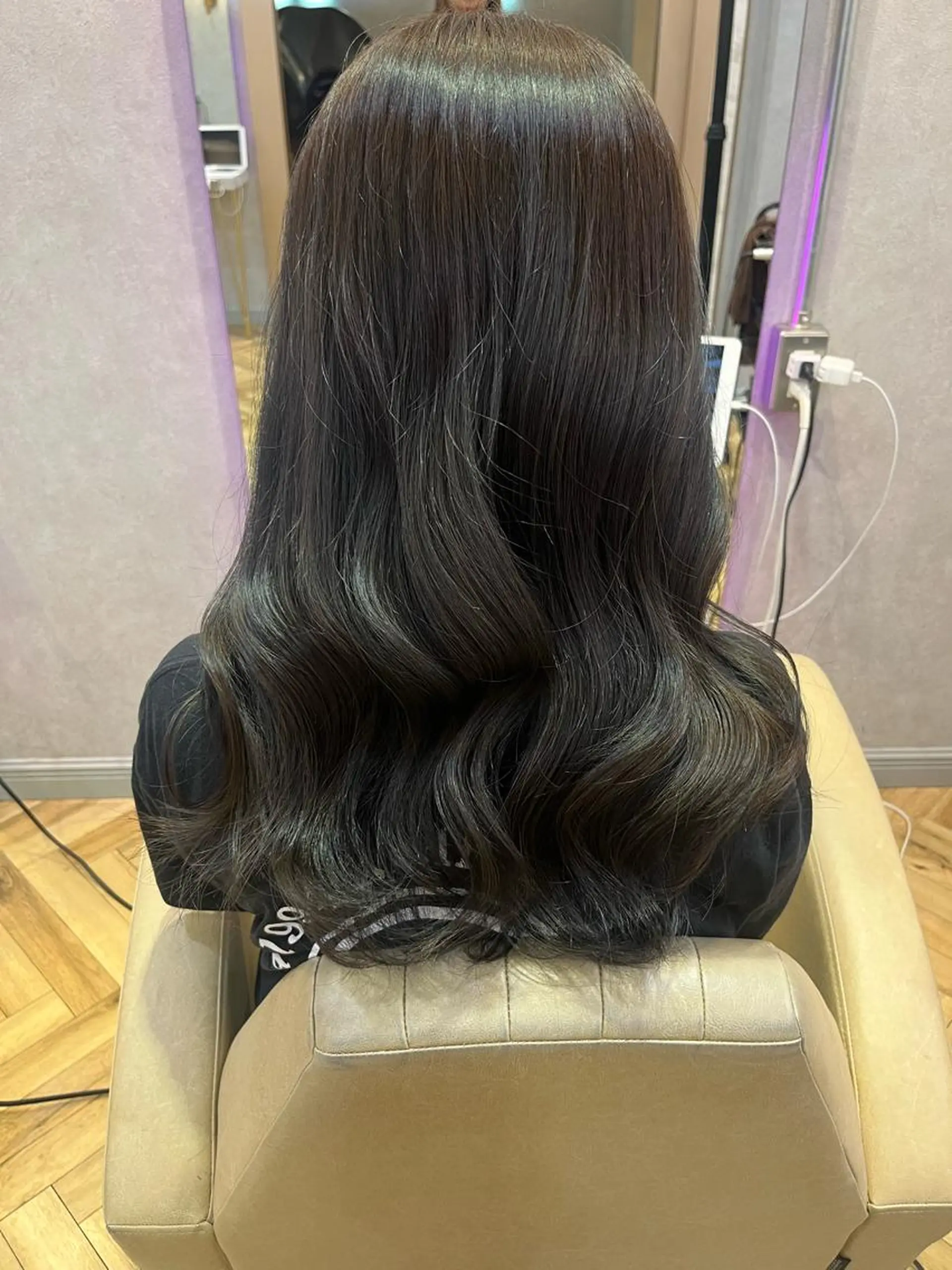 セミロング ヘアセット 韓国🎀レイヤー/艶 髪/縮毛矯正/ユリナのヘアスタイル