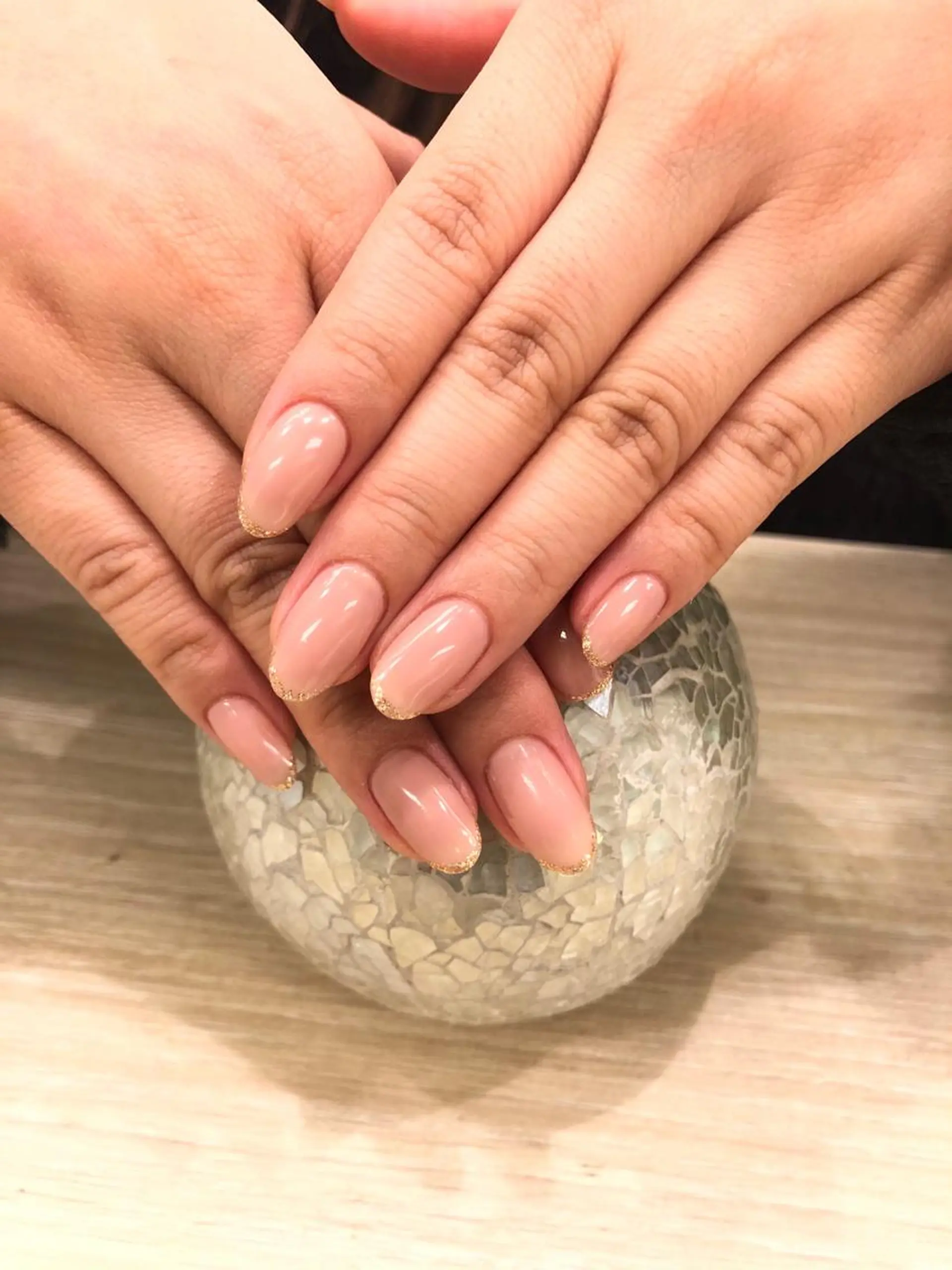 ネイル ラメ(グリッター) ワンカラーネイル pro.M ☆Kinukaのネイルデザイン