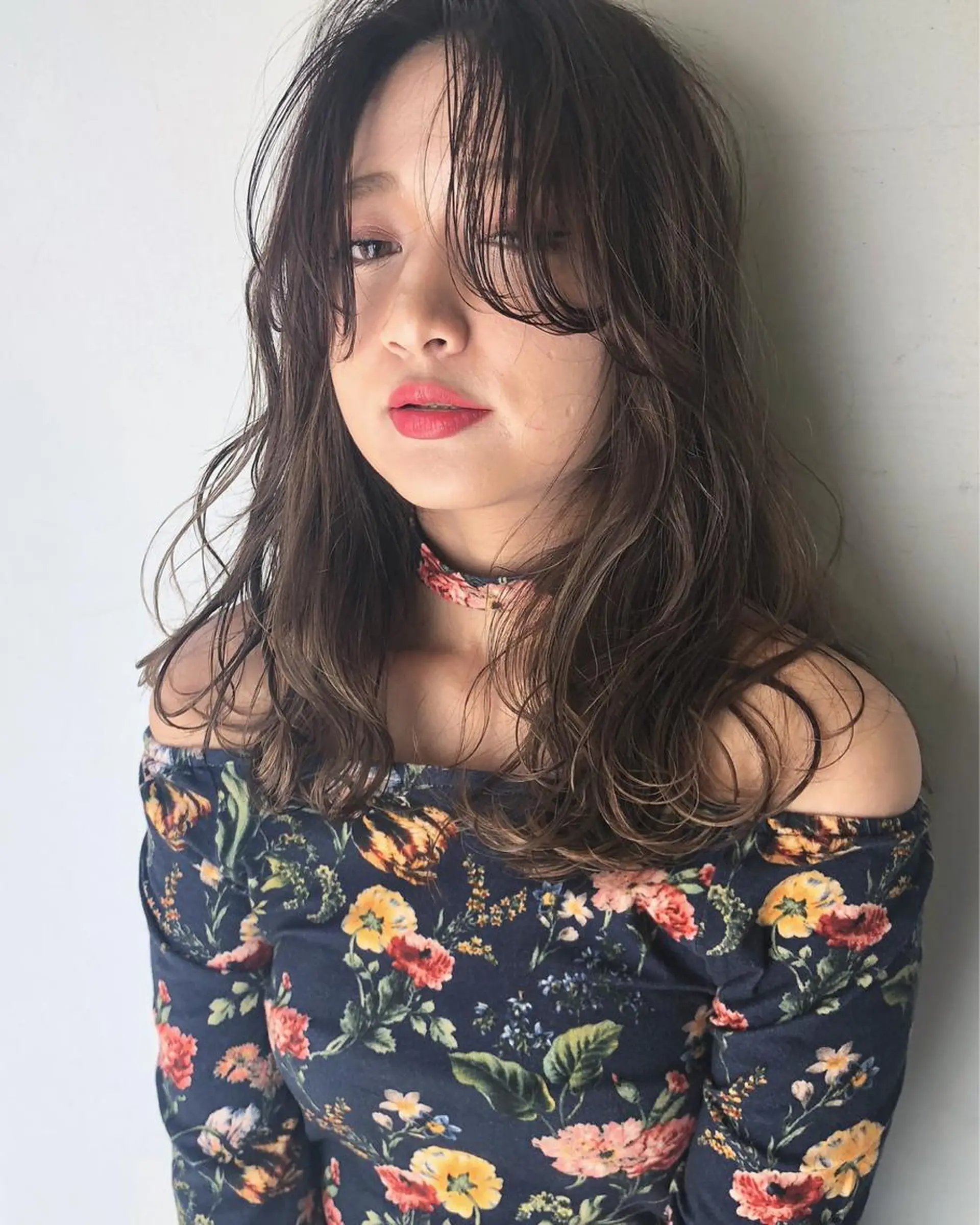 セミロング カラー パーマ ヘアアレンジ 透明感カラー ✨髪質改善専門店 GULGUL✨のヘアスタイル